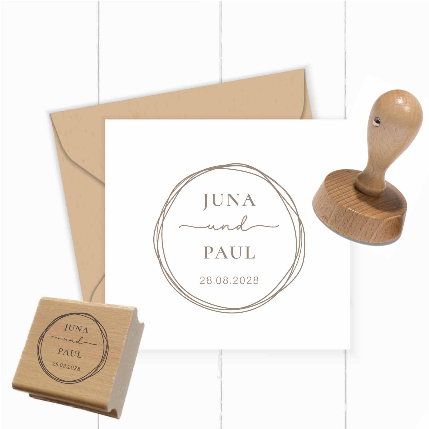 Personalisierter Hochzeits-STEMPEL "Juna" - ST0316
