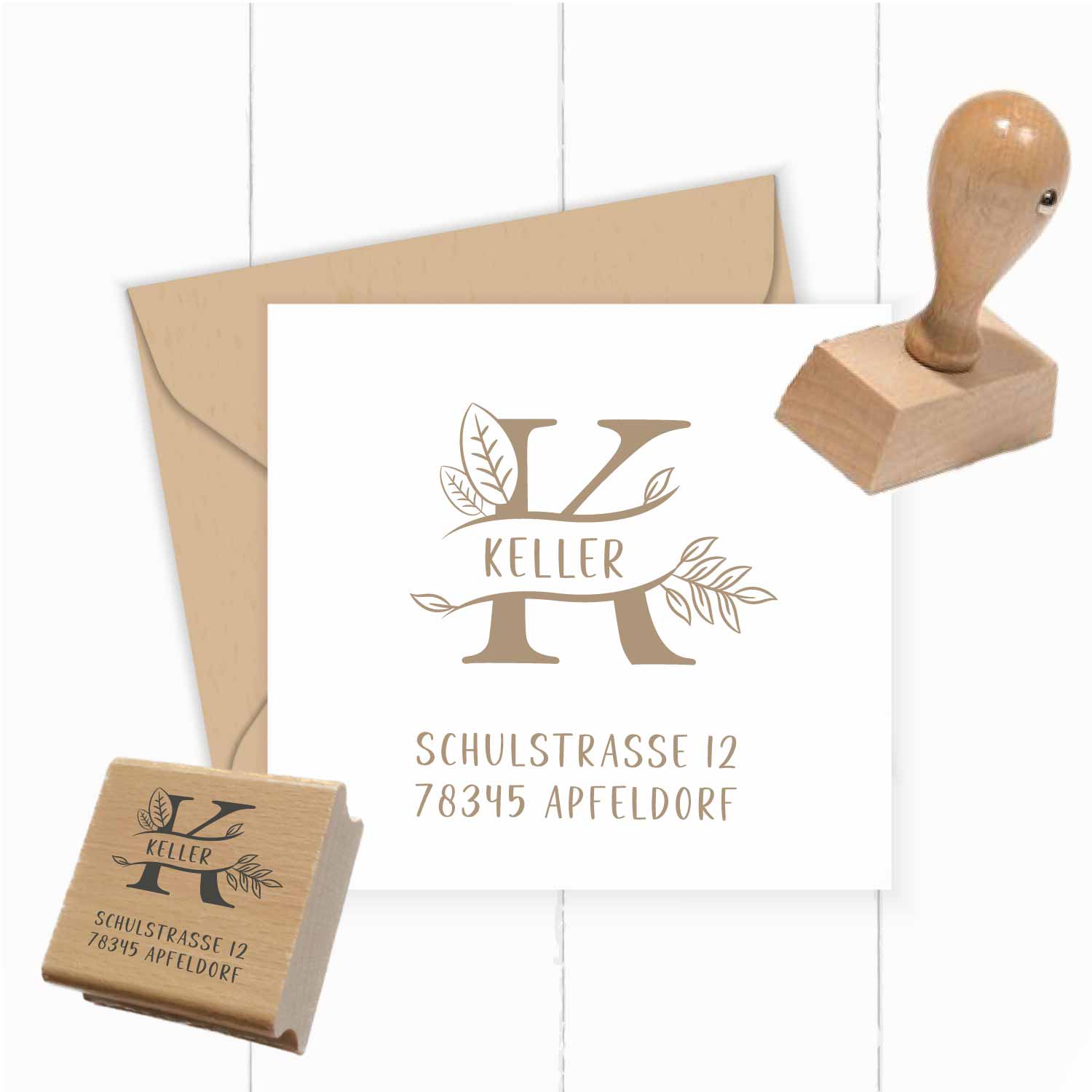 Personalisierter Adresstempel "Keller" | 4–10 cm 
