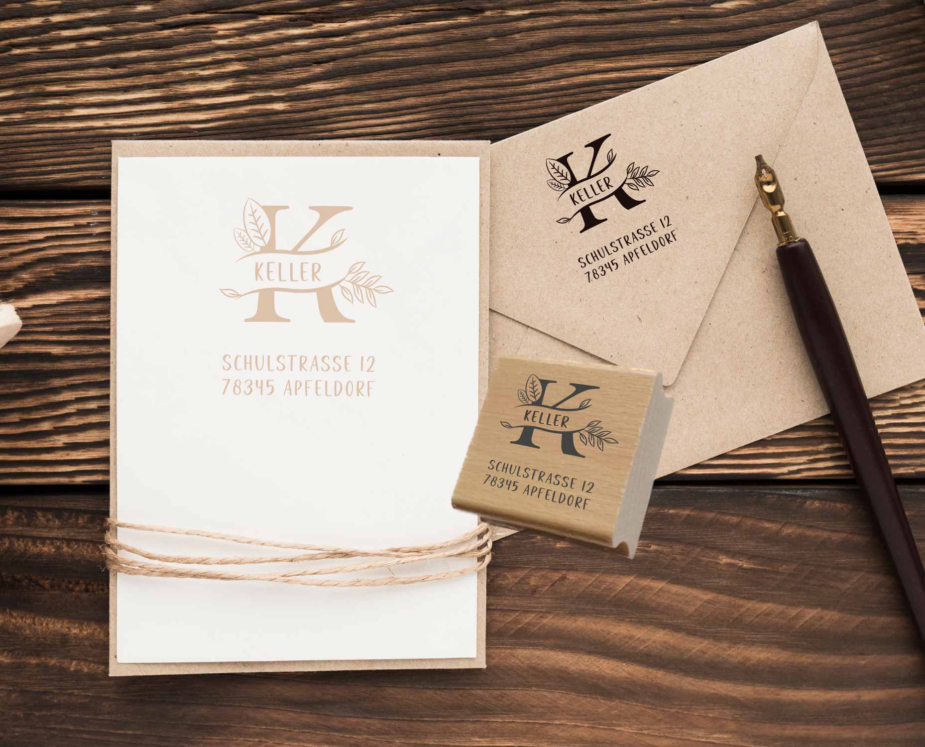 Personalisierter Adresstempel "Keller" | 4–10 cm 