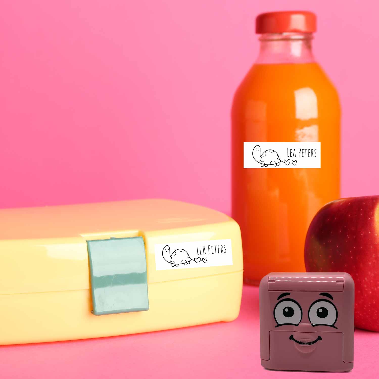 Dein personalisierter Textilstempel „Schildkröte“ | 38 x 14 mm