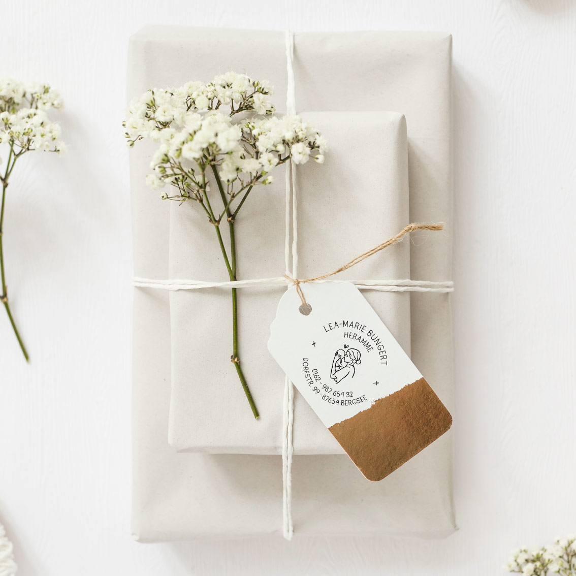 Adressstempel für Hebammen & Geburtshelfer "Lea-Marie" – personalisiert