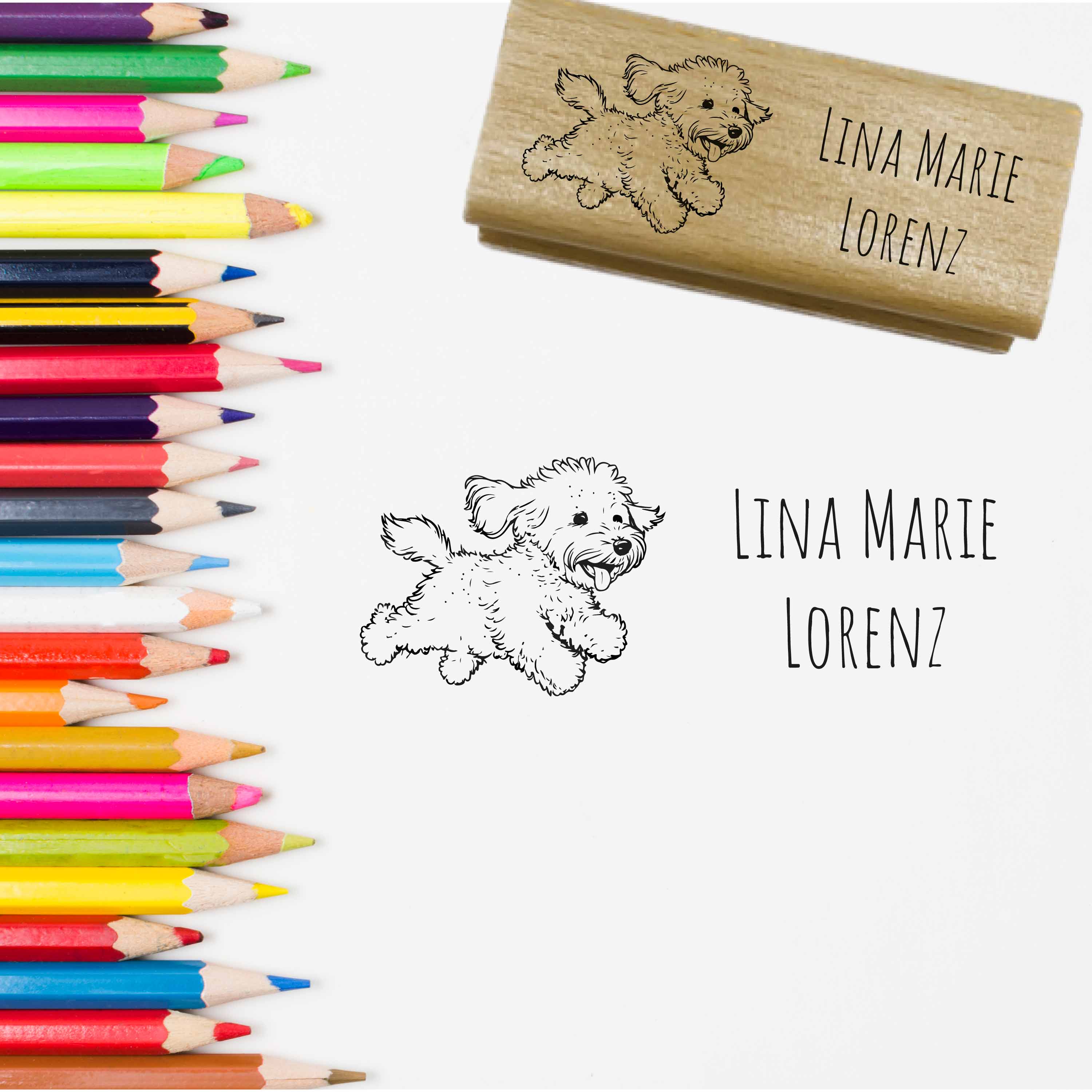 Dein individueller Namensstempel „Lina“ | 59 x 22 mm