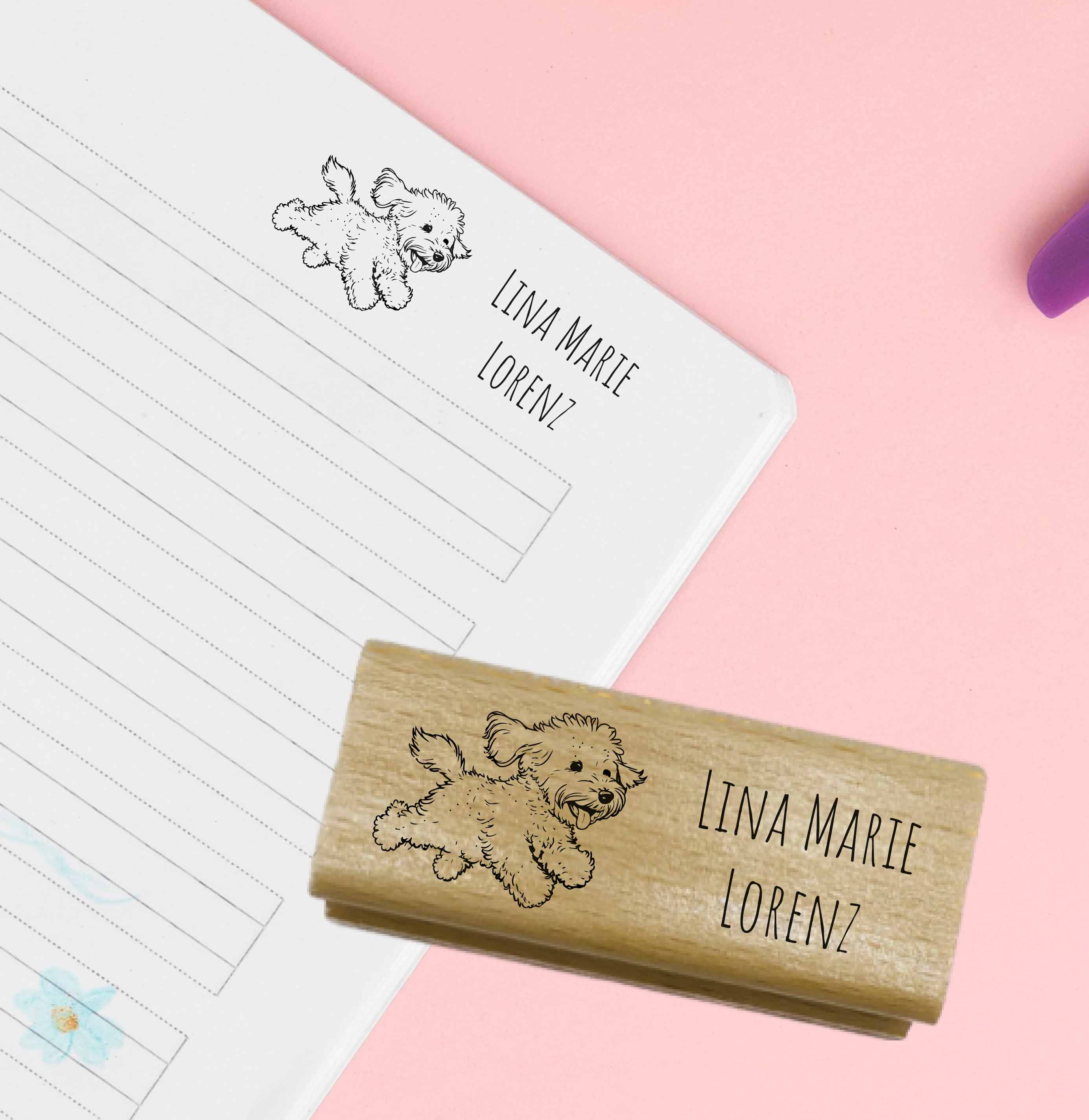 Dein individueller Namensstempel „Lina“ | 59 x 22 mm