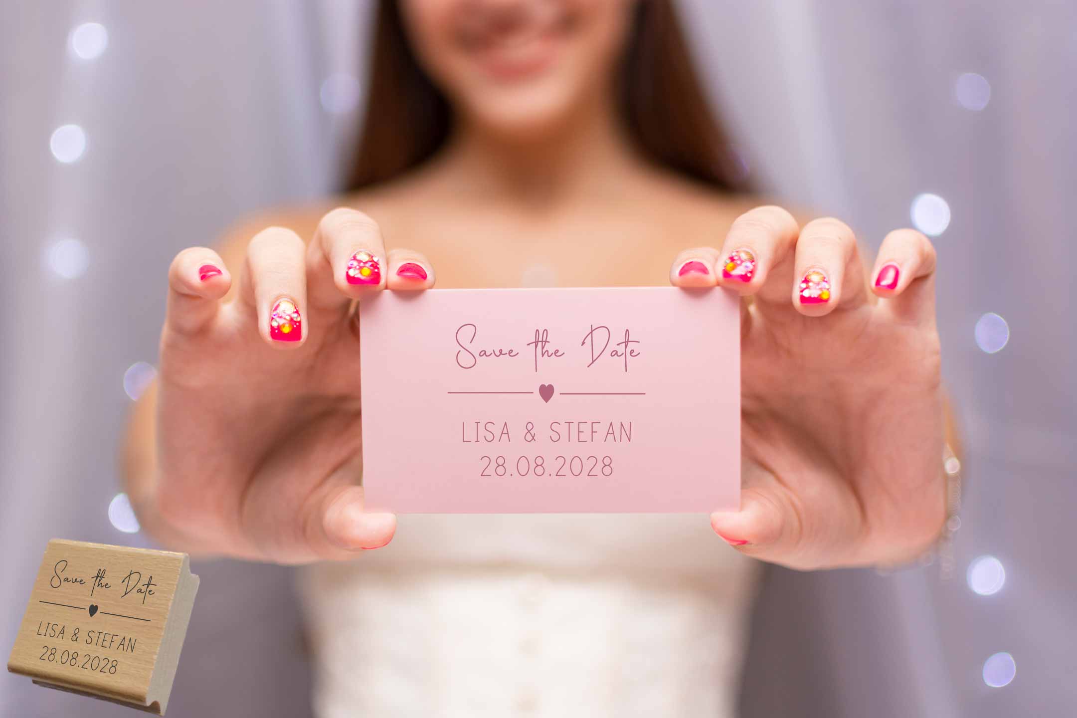 Personalisierter Hochzeits-STEMPEL "Lisa"