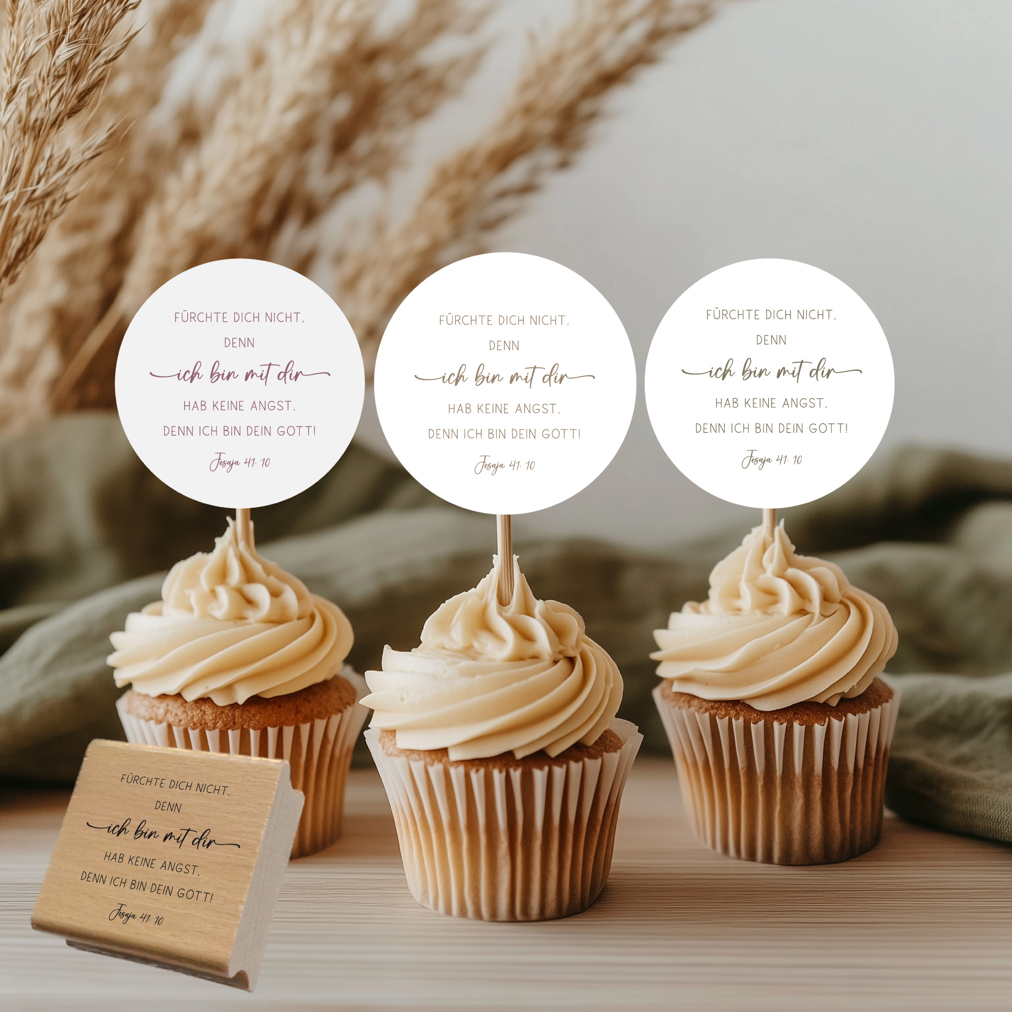 Stempel Jahreslosung 2027 "Fürchte dich nicht, denn ich bin mit dir" Jesaja 41,10
