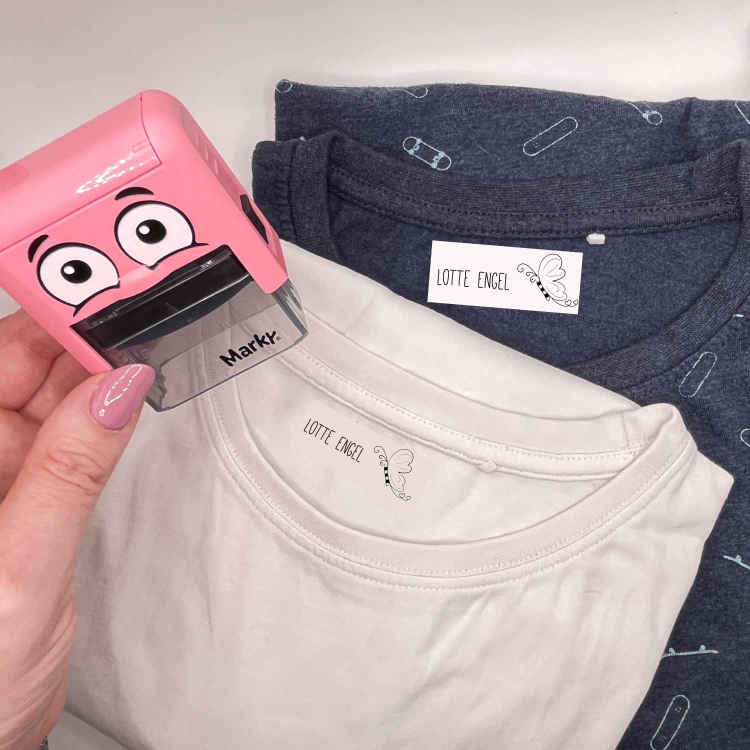 Dein personalisierter Textilstempel „Schmetterling“ | 38 x 14 mm