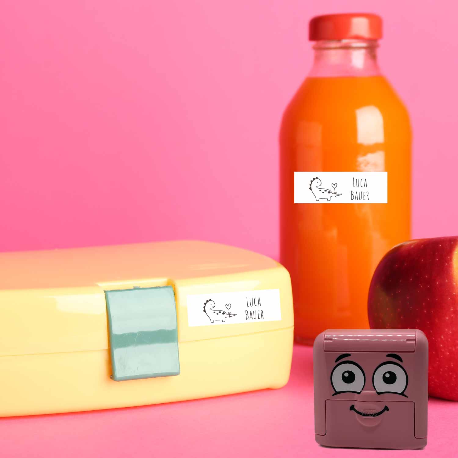 Dein personalisierter Textilstempel „Dino“ | 38 x 14 mm