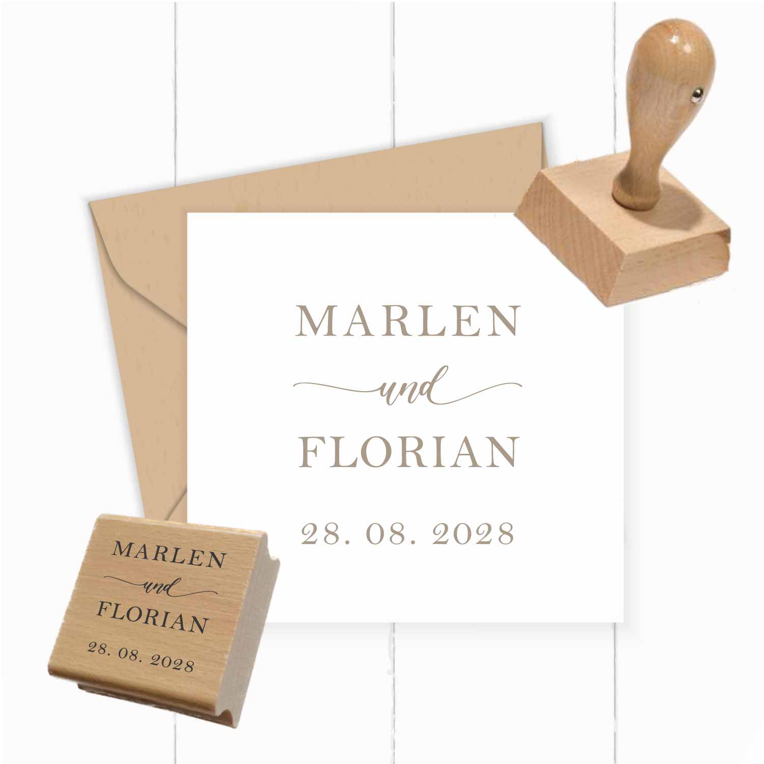 Personalisierter Hochzeits-STEMPEL "Marlen" - ST0318