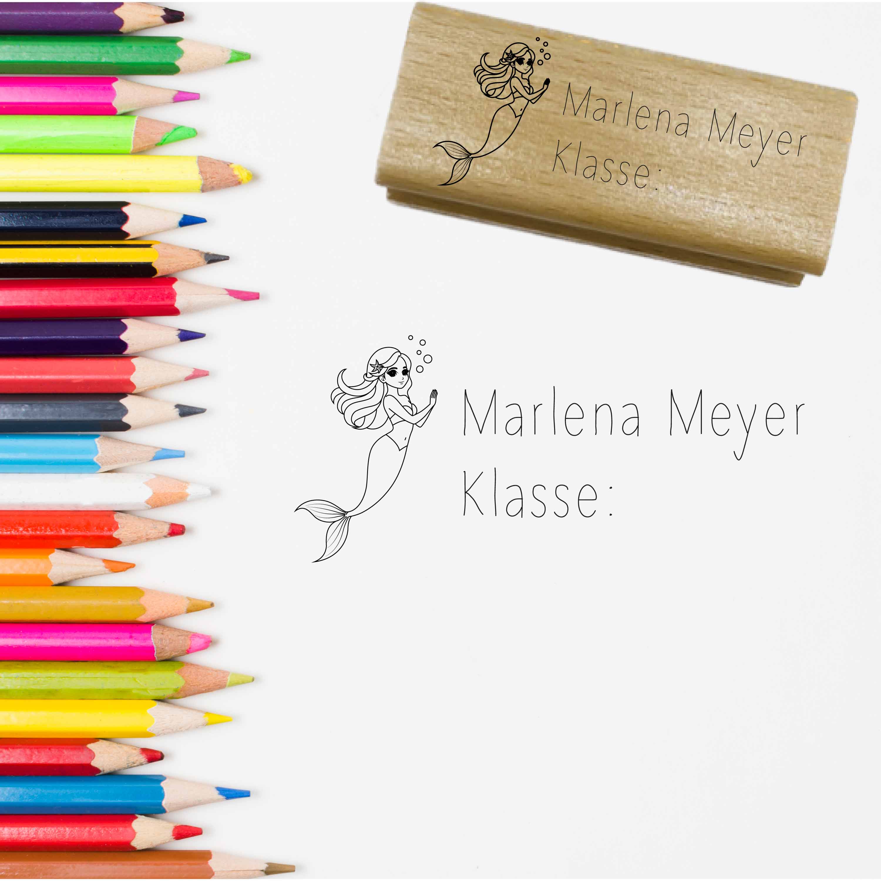 Dein individueller Namensstempel „Marlena“ | 59 x 22 mm
