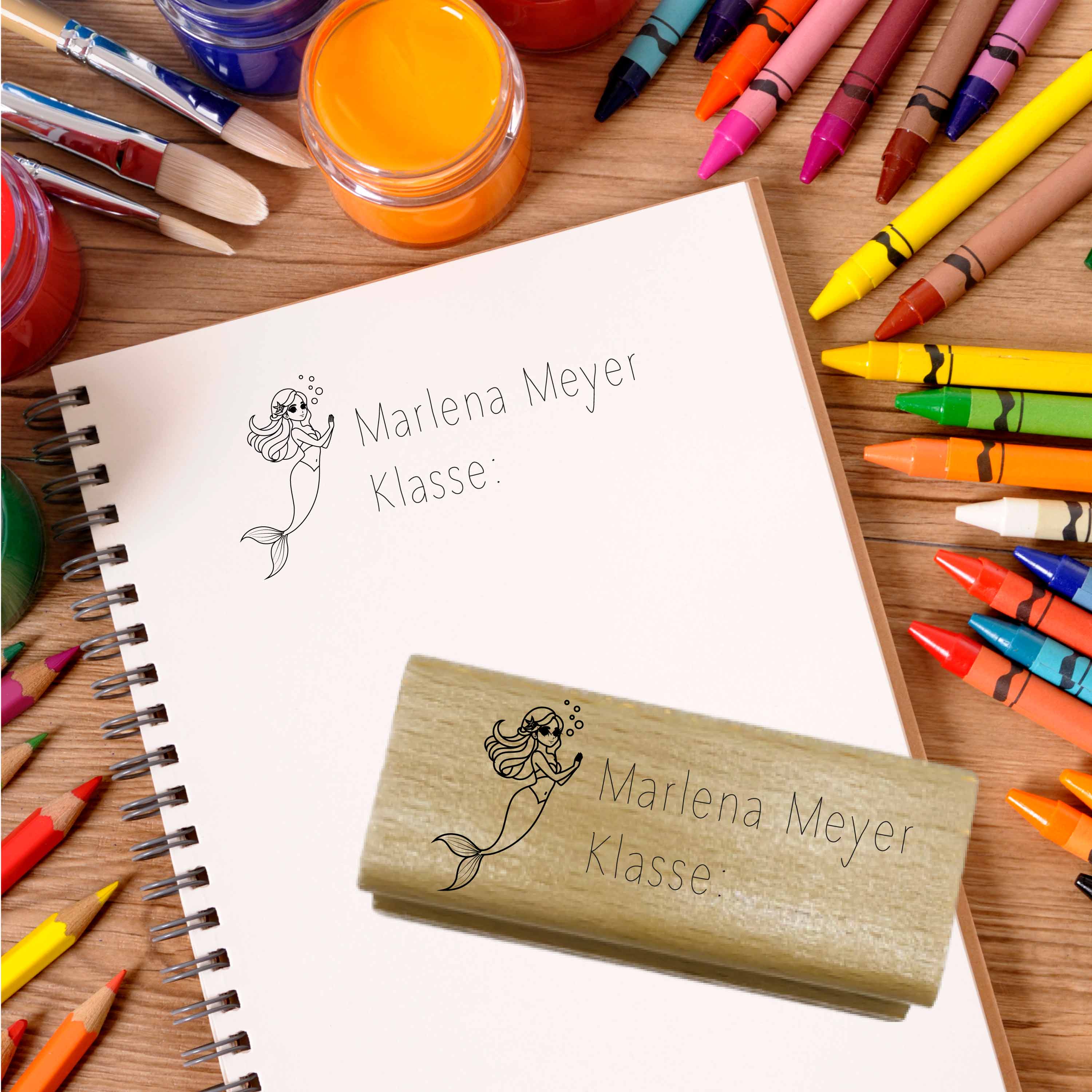 Dein individueller Namensstempel „Marlena“ | 59 x 22 mm
