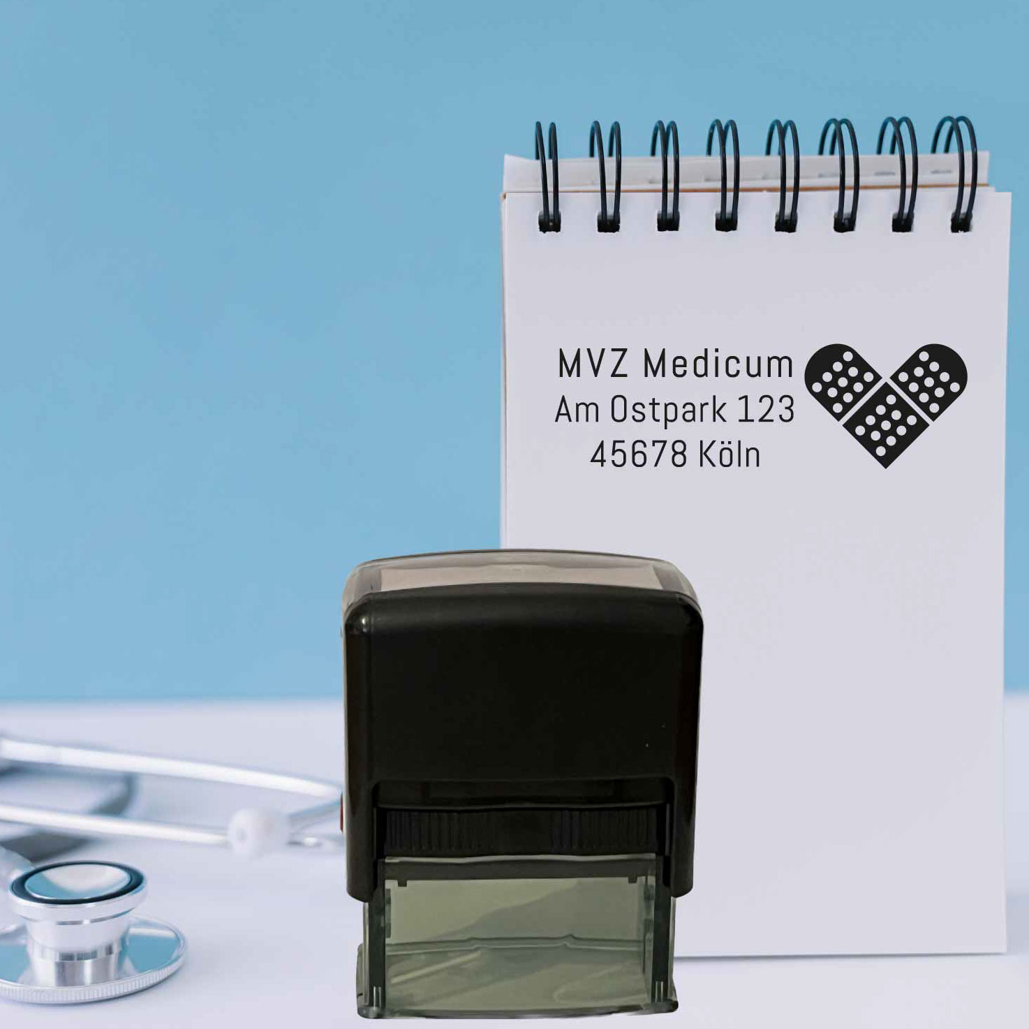 Praxisstempel | Arztstempel – passend für's Impfausweis-Feld