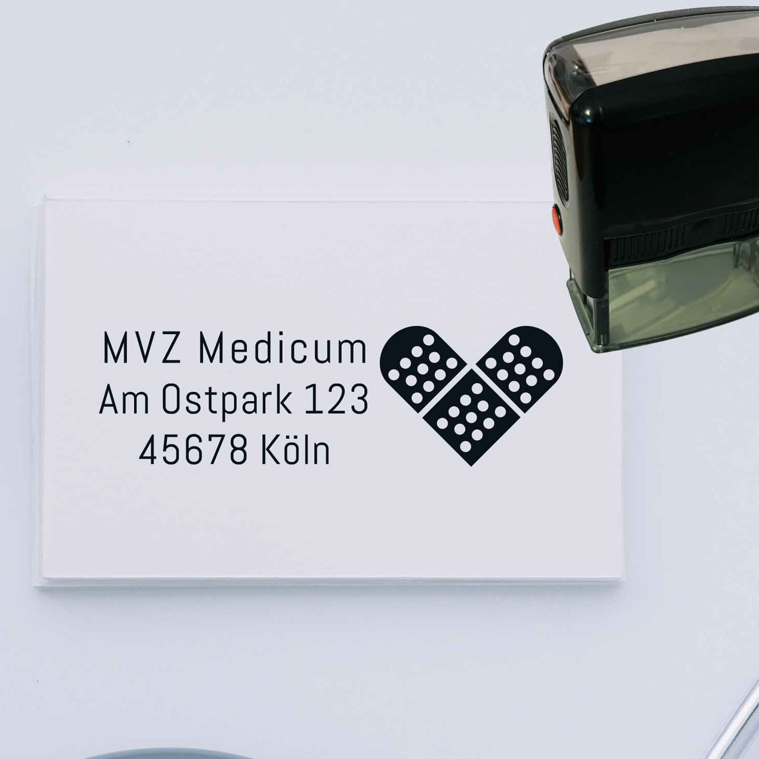 Praxisstempel | Arztstempel – passend für's Impfausweis-Feld