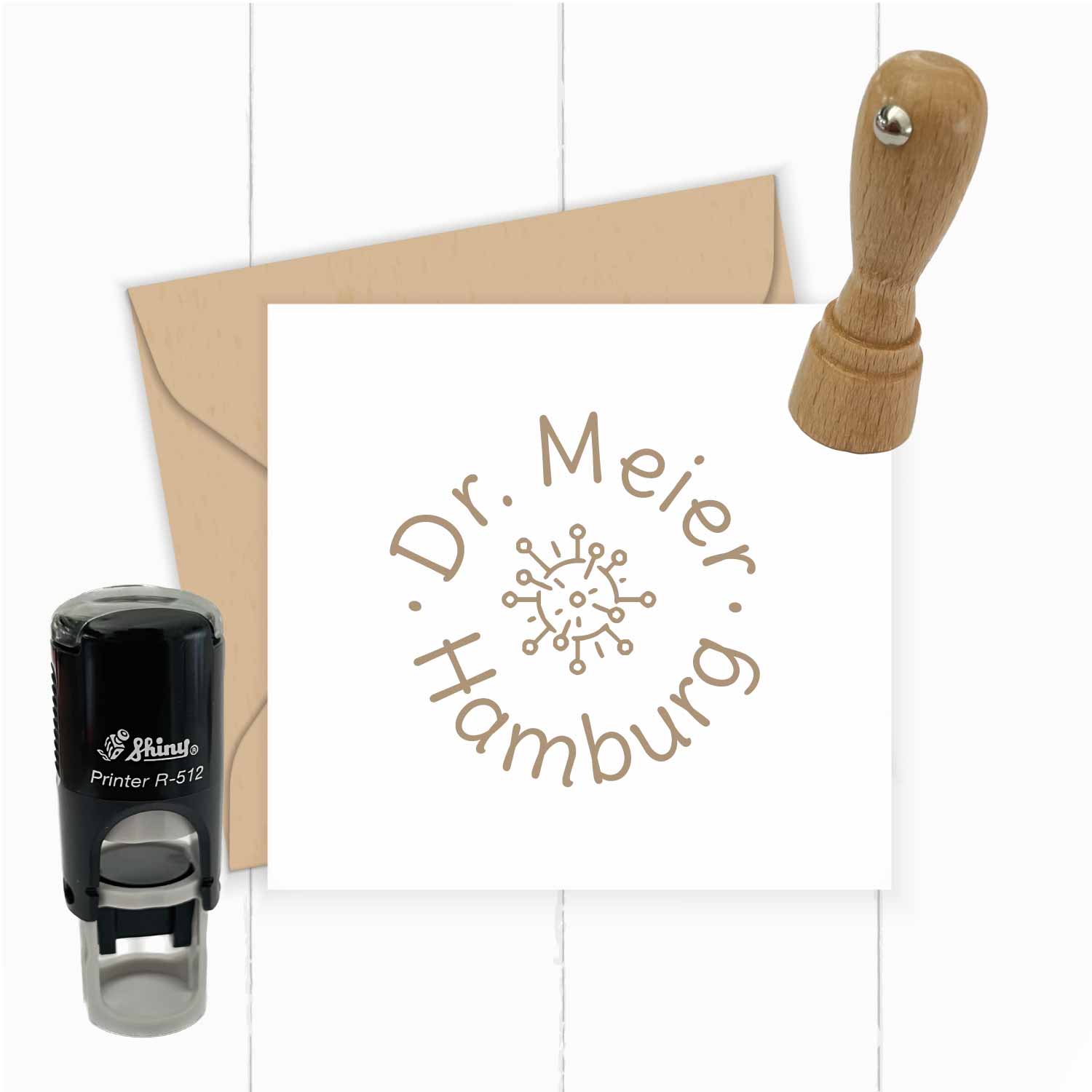 Praxisstempel | Arztstempel – 12 mm passend f. Impfausweis-Feld - ST0434