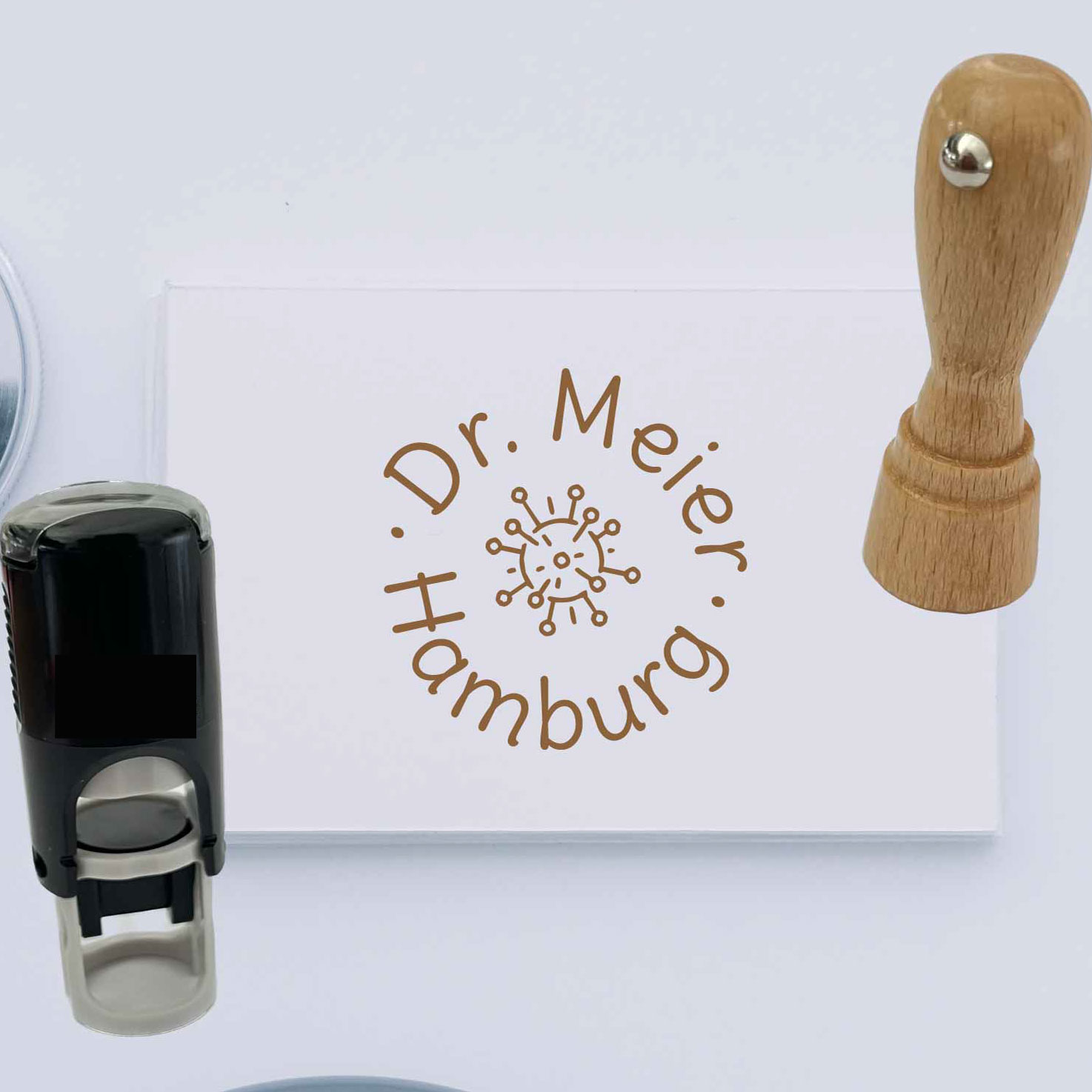 Praxisstempel | Arztstempel – 12 mm passend f. Impfausweis-Feld