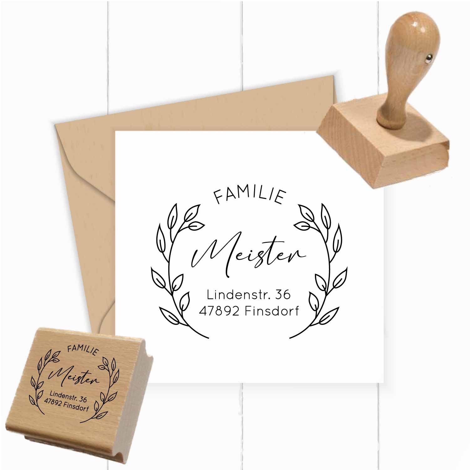 Personalisierter Adresstempel "Meister" | 4–10 cm  - ST0348