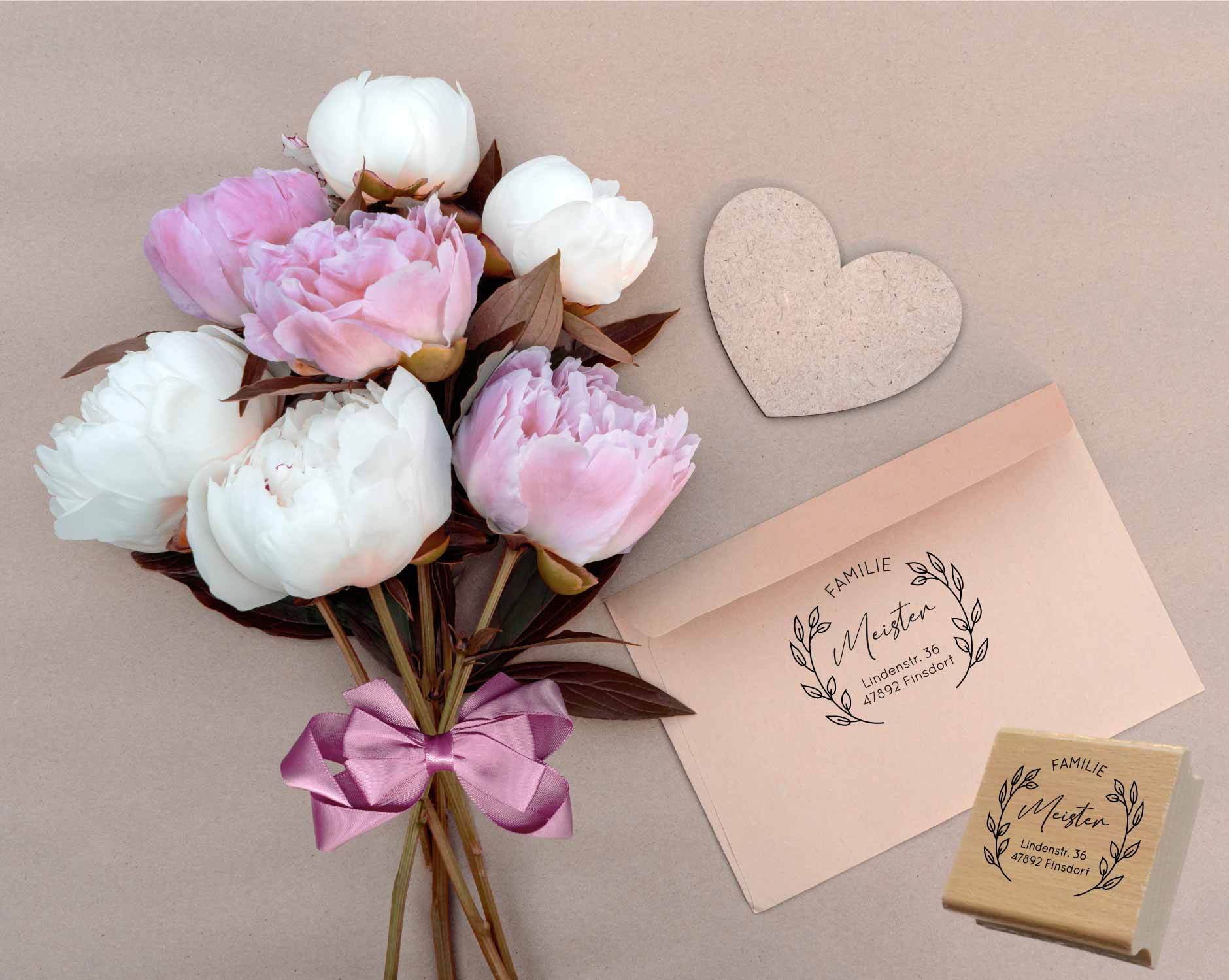 Personalisierter Adresstempel "Meister" | 4–10 cm 
