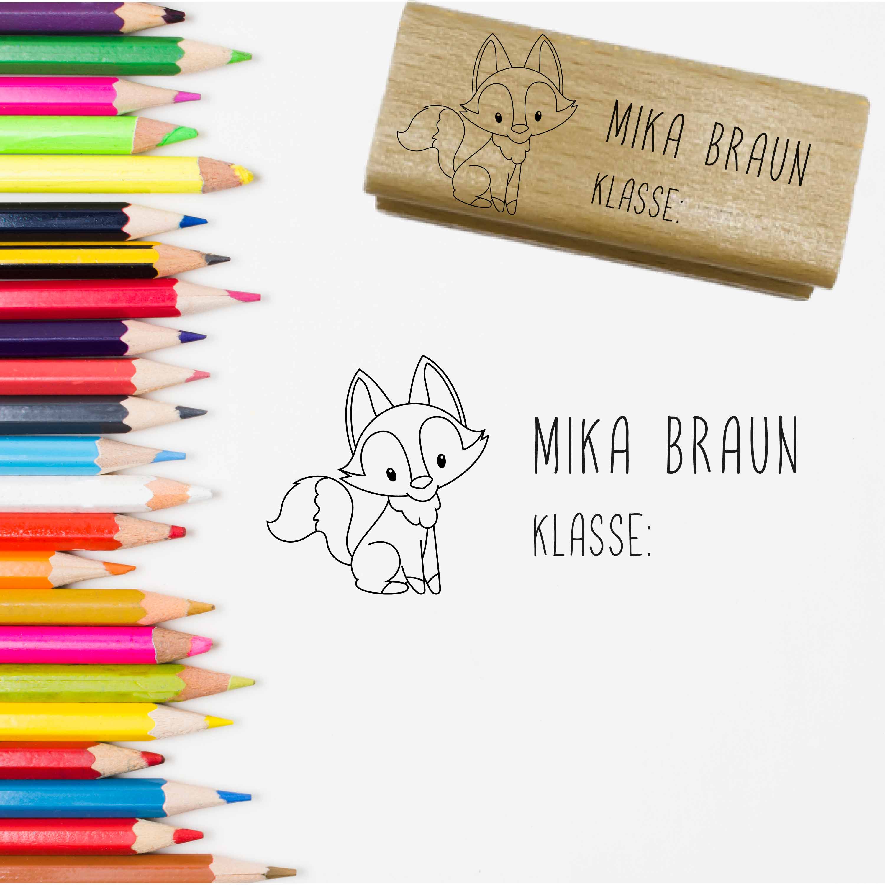 Dein individueller Namensstempel „Mika“ | 59 x 22 mm