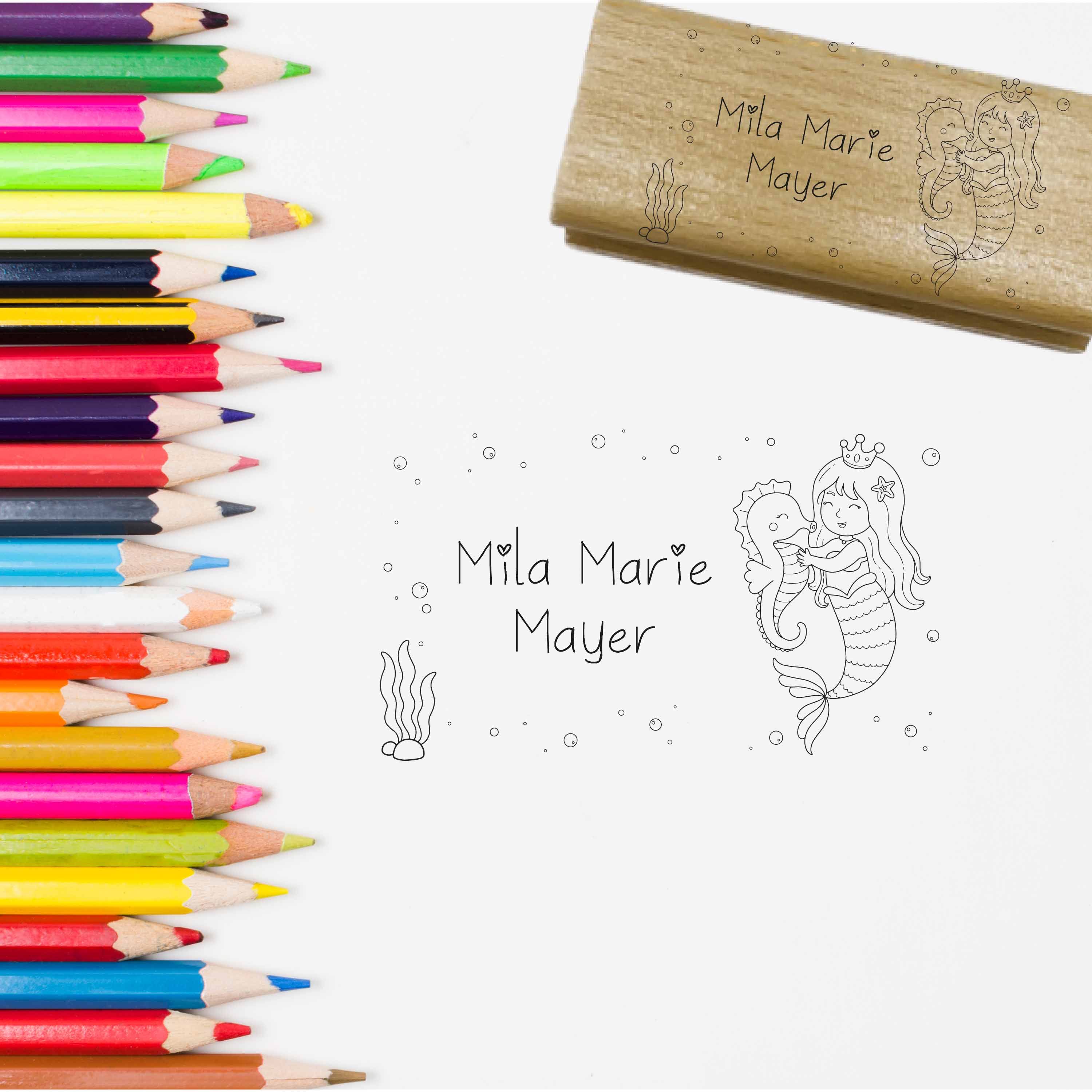 Dein individueller Namensstempel „Mila“ | 50 x 30 mm