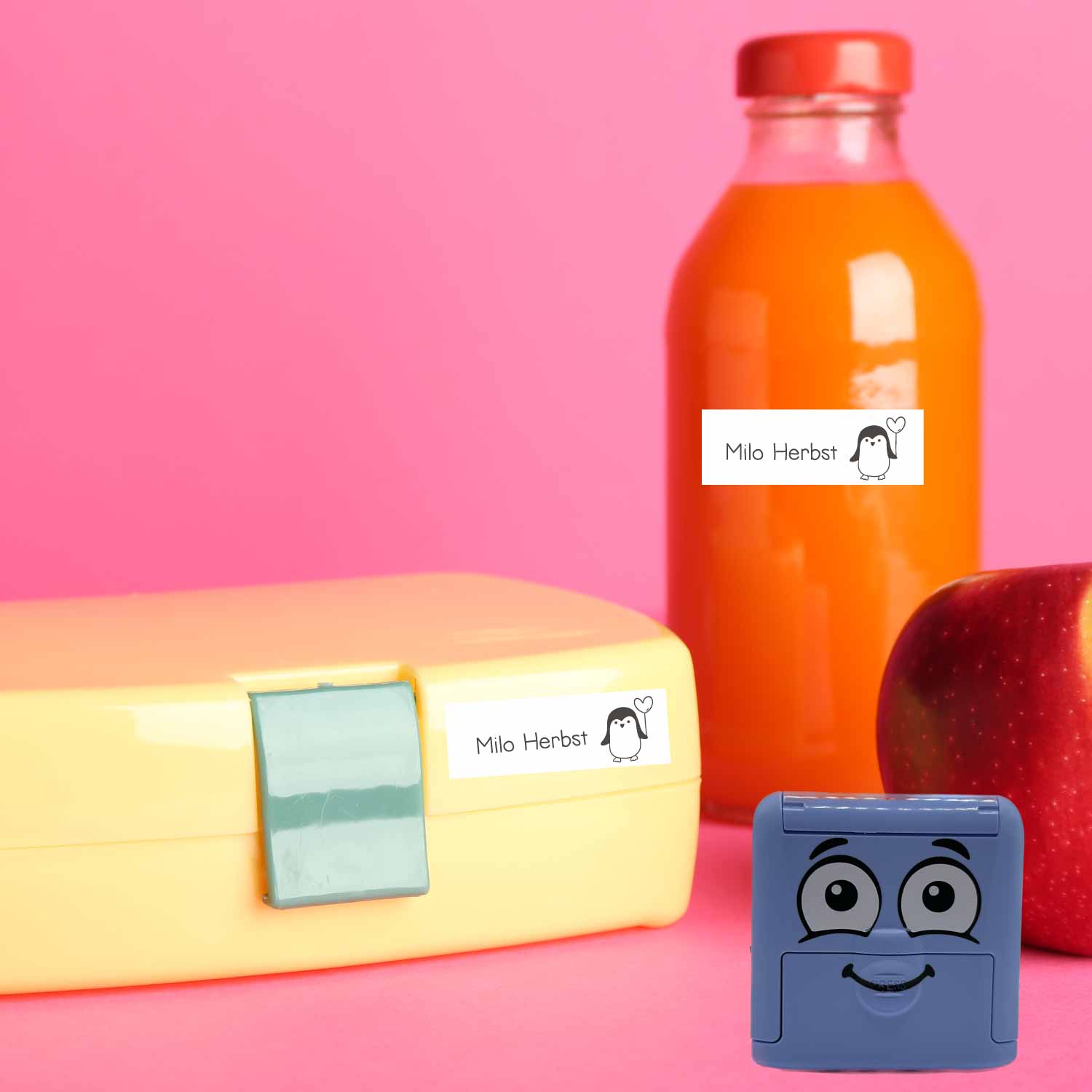 Dein personalisierter Textilstempel „Pinguin“ | 38 x 14 mm