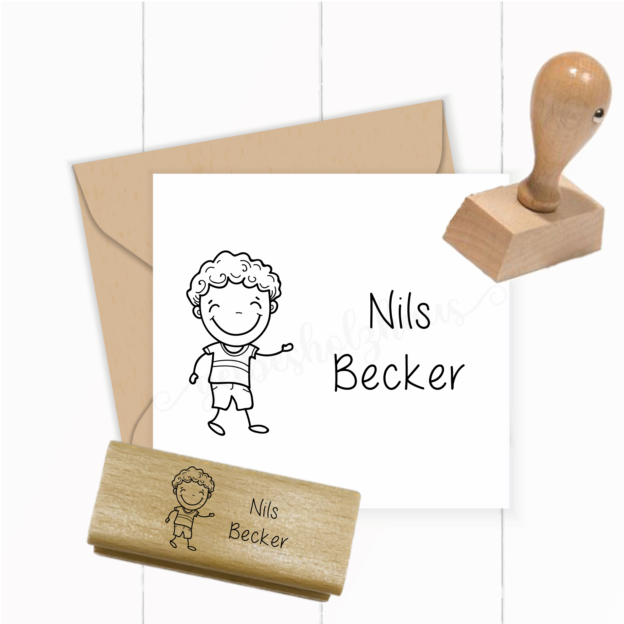 Dein individueller Namensstempel „Nils“ | 50 x 30 mm - ST0392