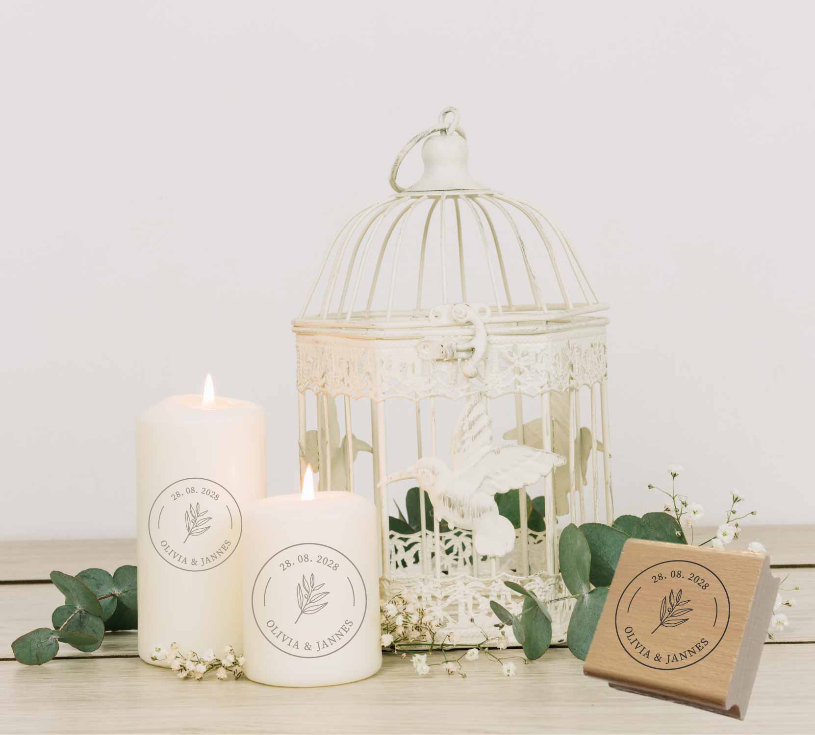 Personalisierter Hochzeits-STEMPEL "Olivia"