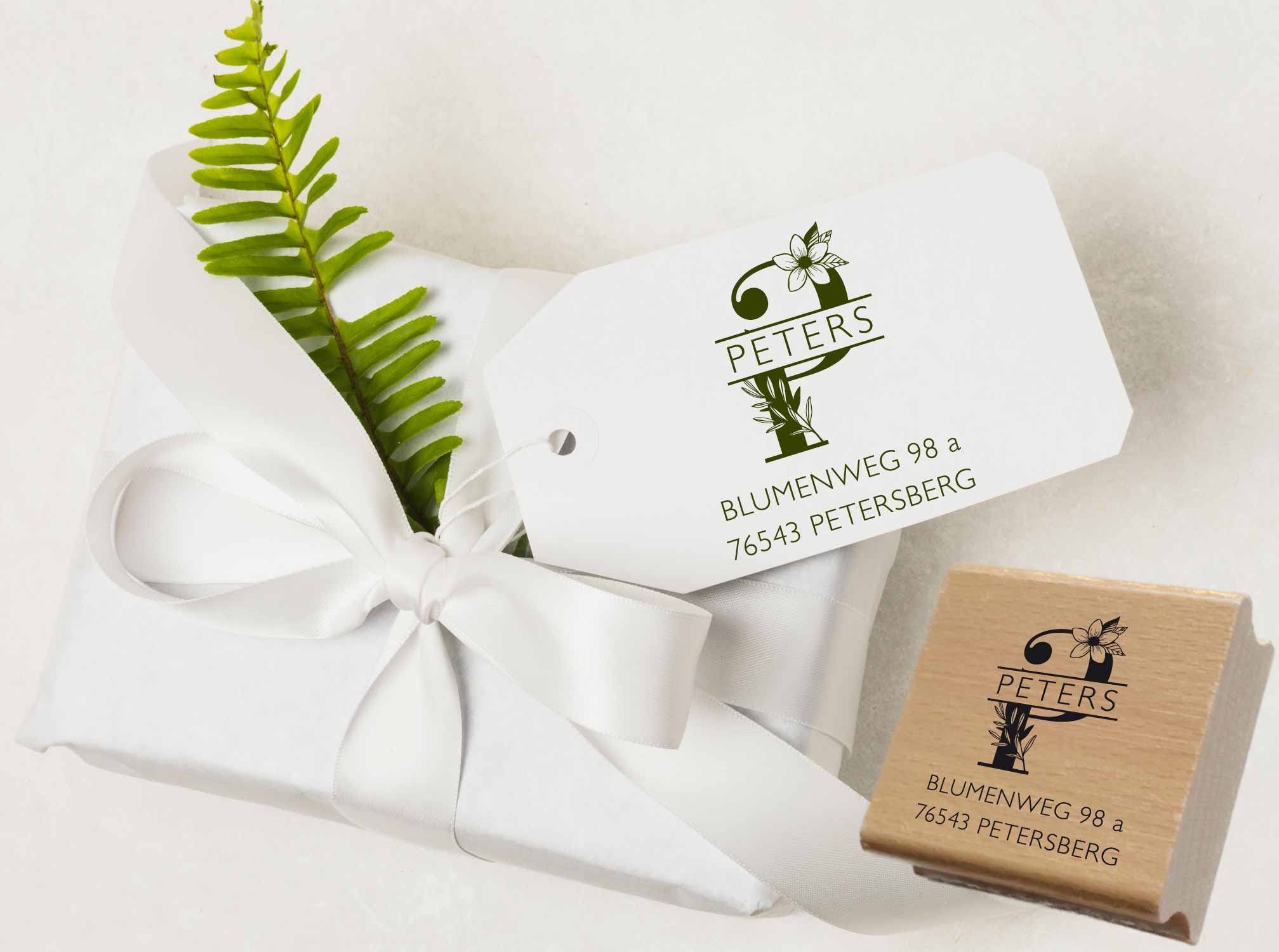 Personalisierter Adresstempel "Peters" | 4–10 cm 