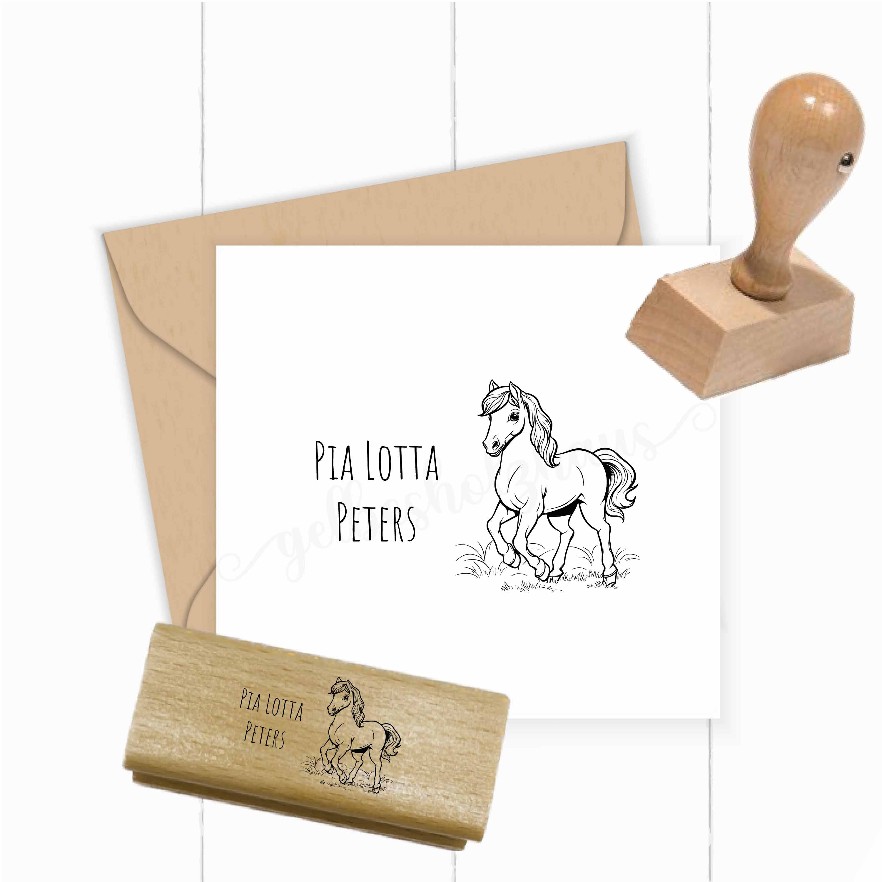 Dein individueller Namensstempel „Pia“ | 50 x 30 mm - ST0302