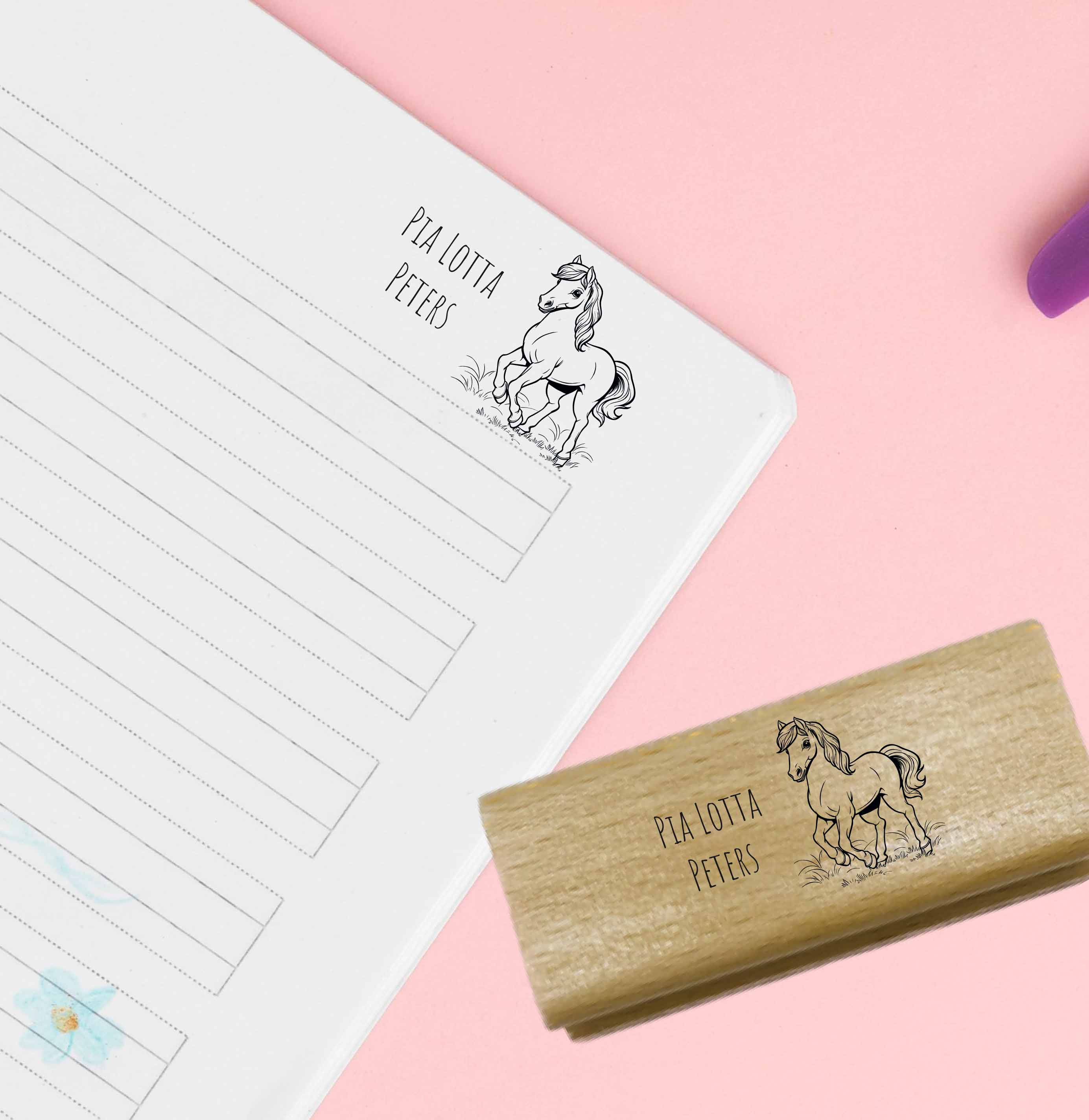 Dein individueller Namensstempel „Pia“ | 50 x 30 mm