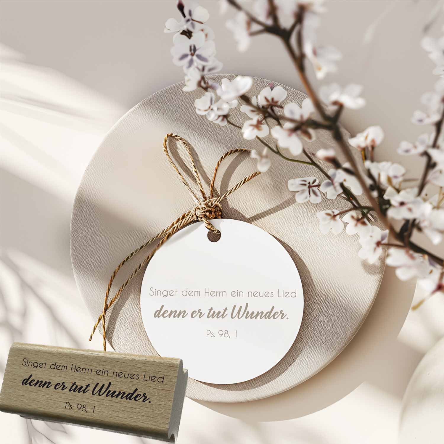 Bibelversstempel - Singt dem Herrn ein neues Lied - Psalm 98,1