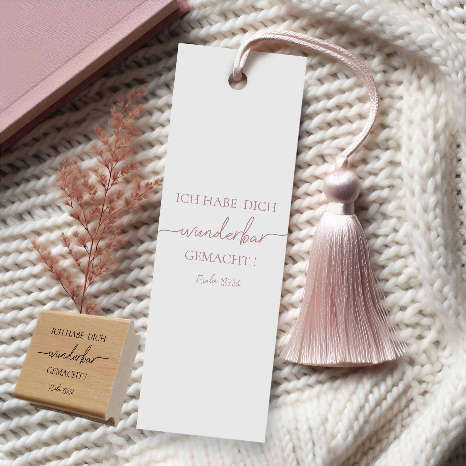 Bibelversstempel - Ich habe dich wunderbar gemacht! Psalm 139,14