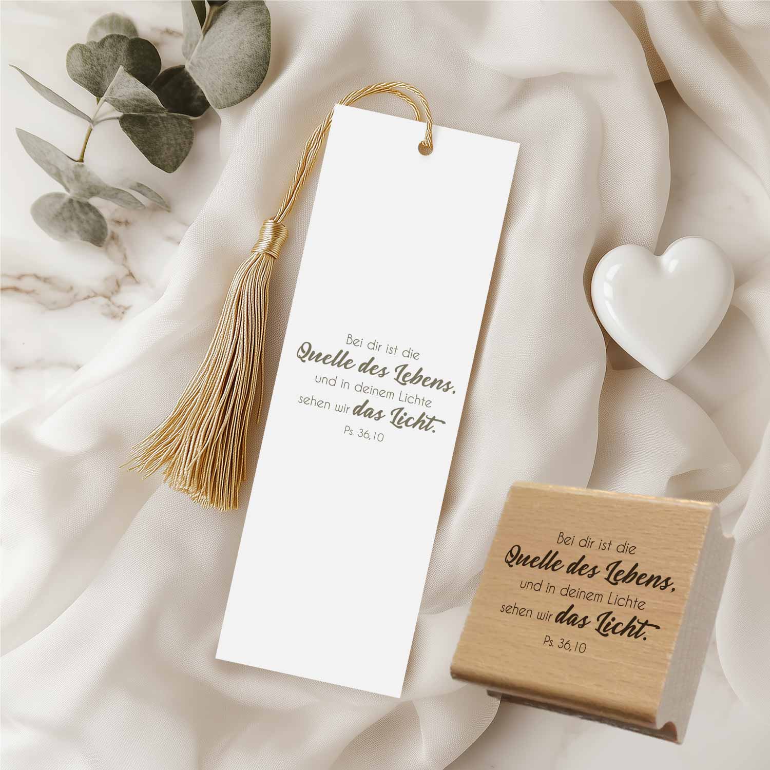 Bibelversstempel Bei dir ist die Quelle des Lebens - Psalm 36,10