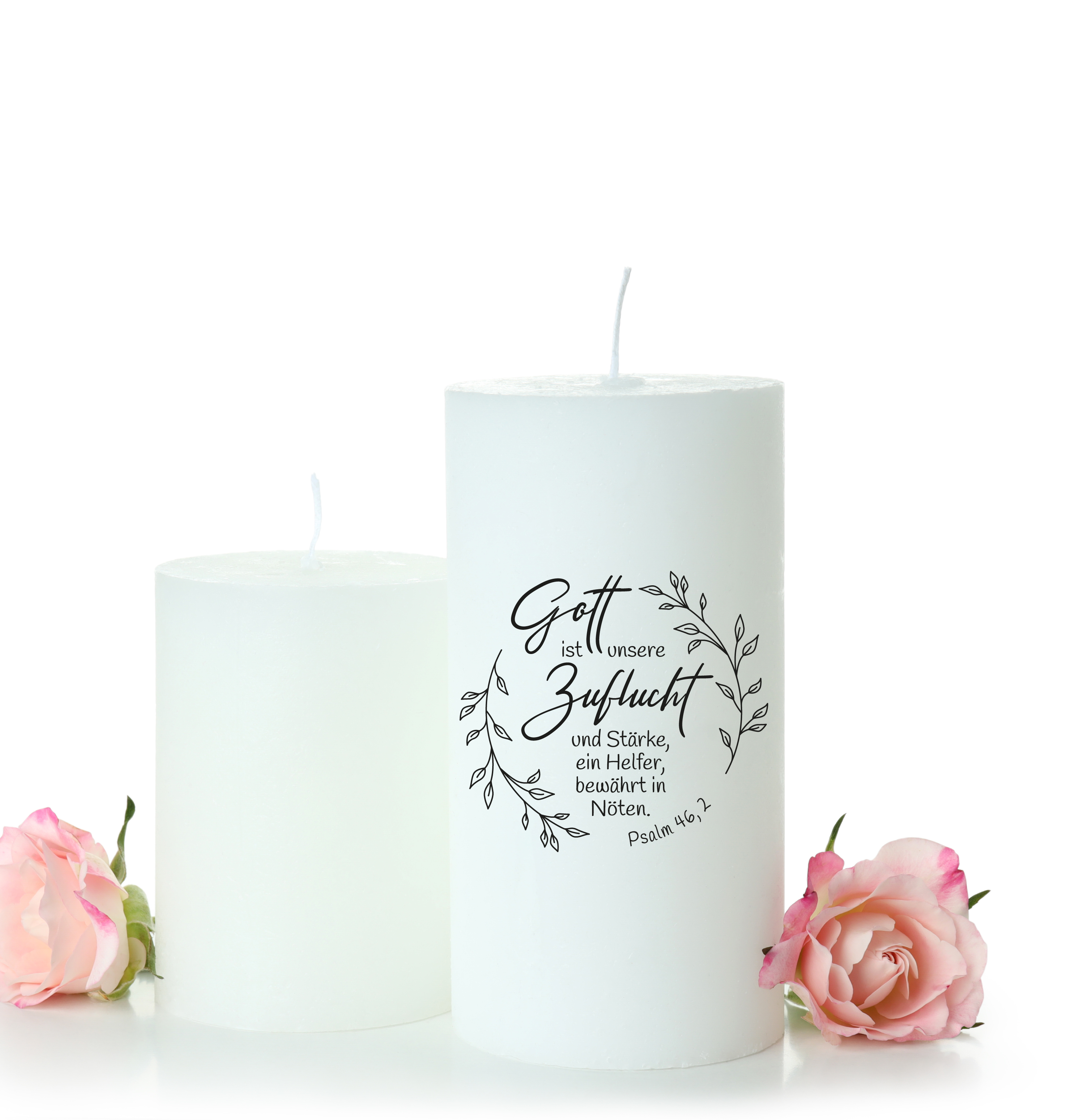 Bibelvers STEMPEL "Psalm 46.2 - Gott ist unsere Zuflucht und Stärke"