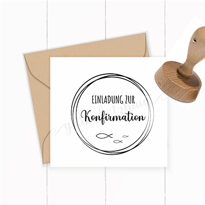 STEMPEL "EINLADUNG zur Konfirmation" - ST0012