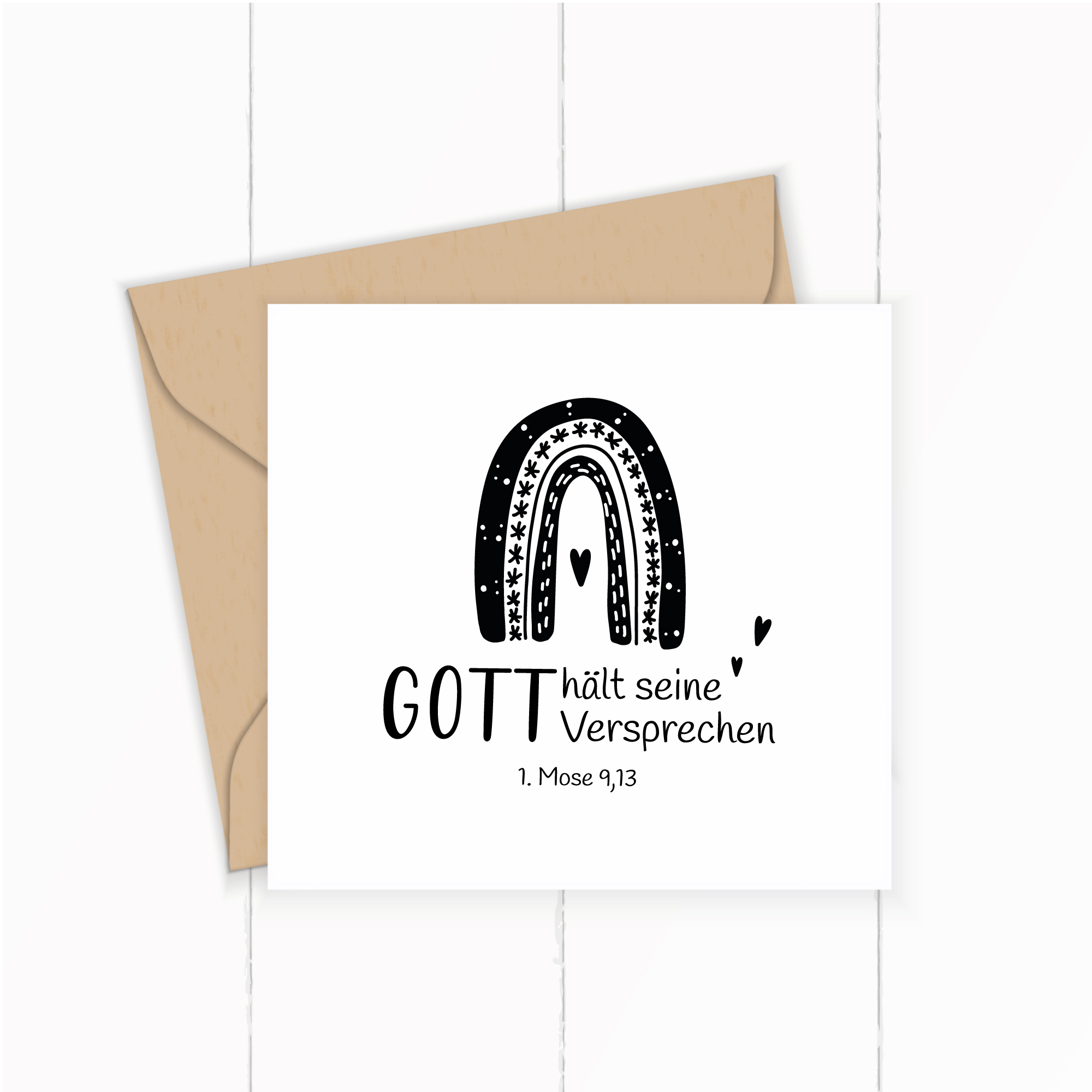 Bibelvers STEMPEL "1. Mose 9, 13 - Gott hält seine Versprechen"