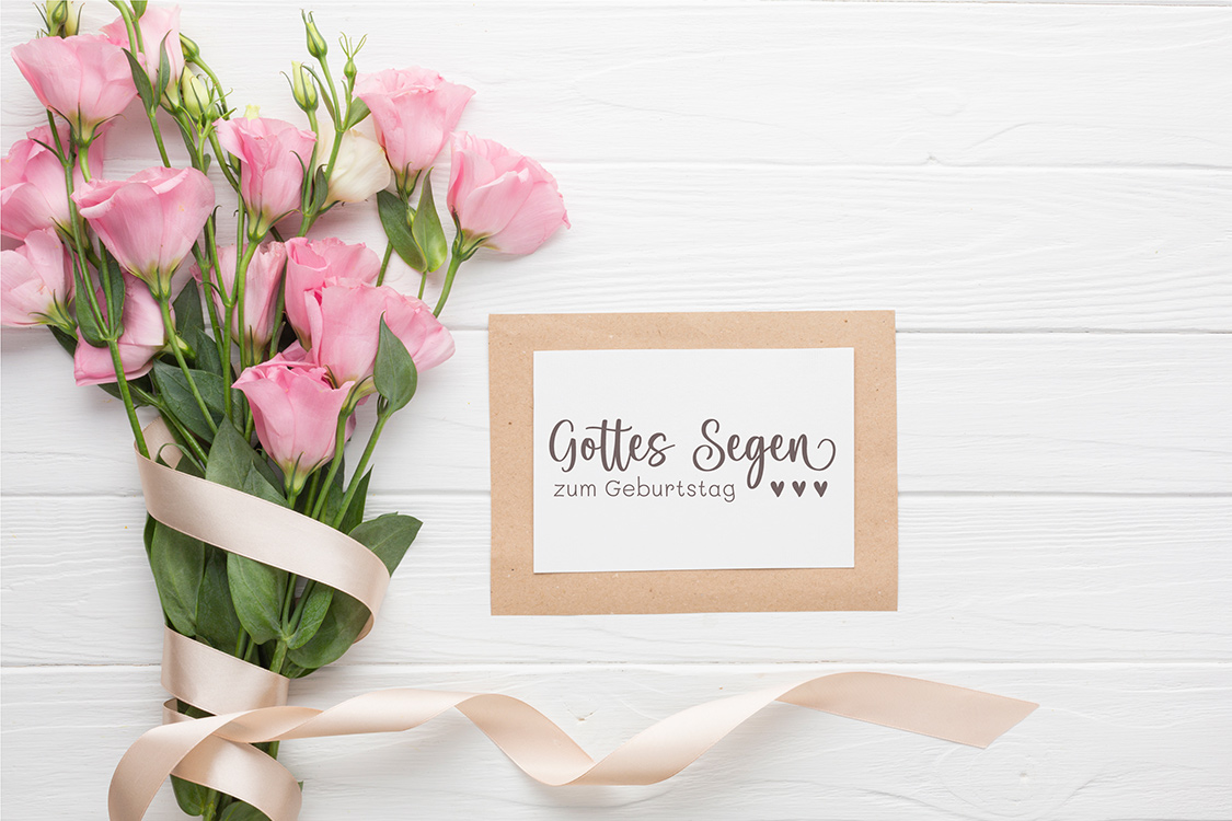 Segens - STEMPEL "Gottes Segen zum Geburtstag"