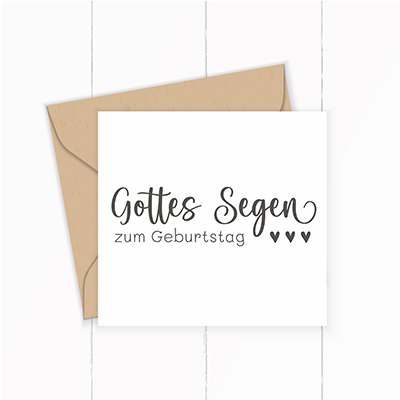Segens - STEMPEL "Gottes Segen zum Geburtstag" - ST0016