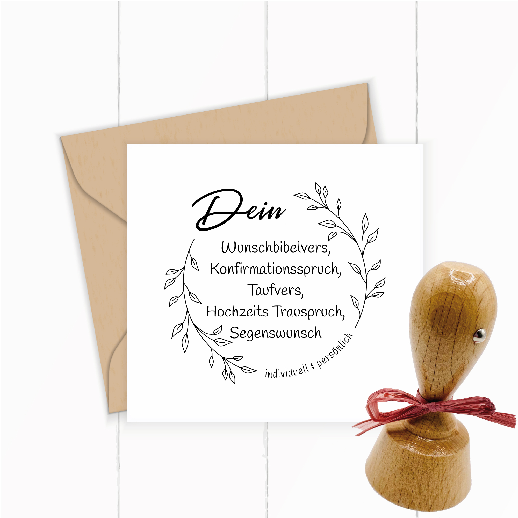 Bibelversstempel mit deinem Lieblings-Bibelvers ganz nach deinen Wünschen