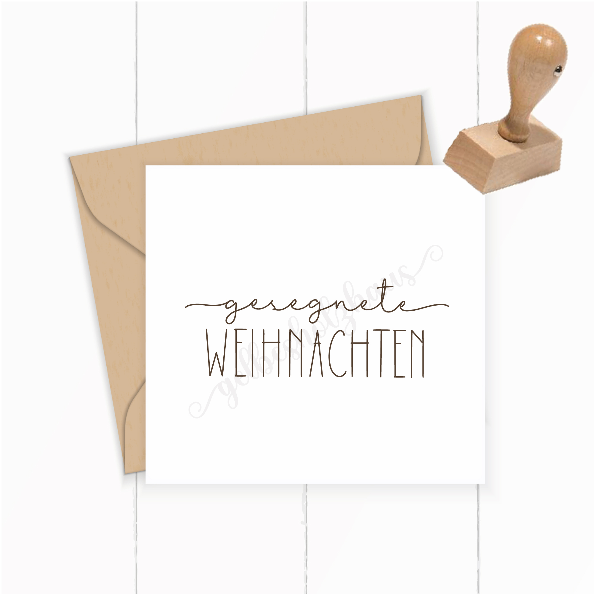 STEMPEL "gesegnete Weihnachten"