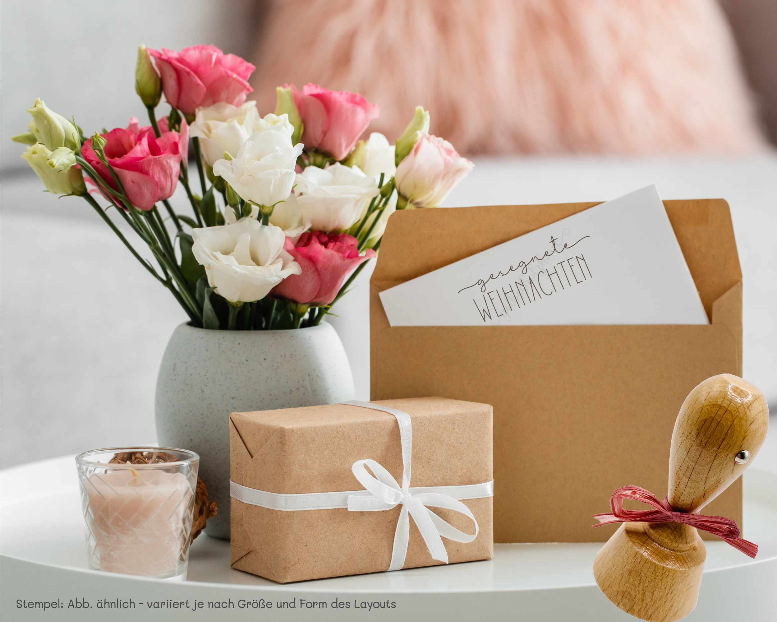 STEMPEL "gesegnete Weihnachten"