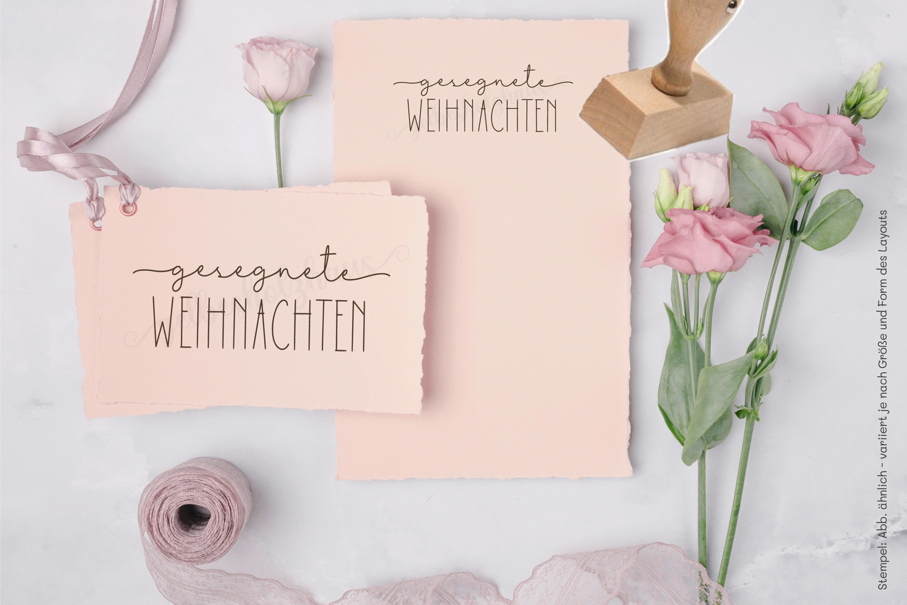 STEMPEL "gesegnete Weihnachten"