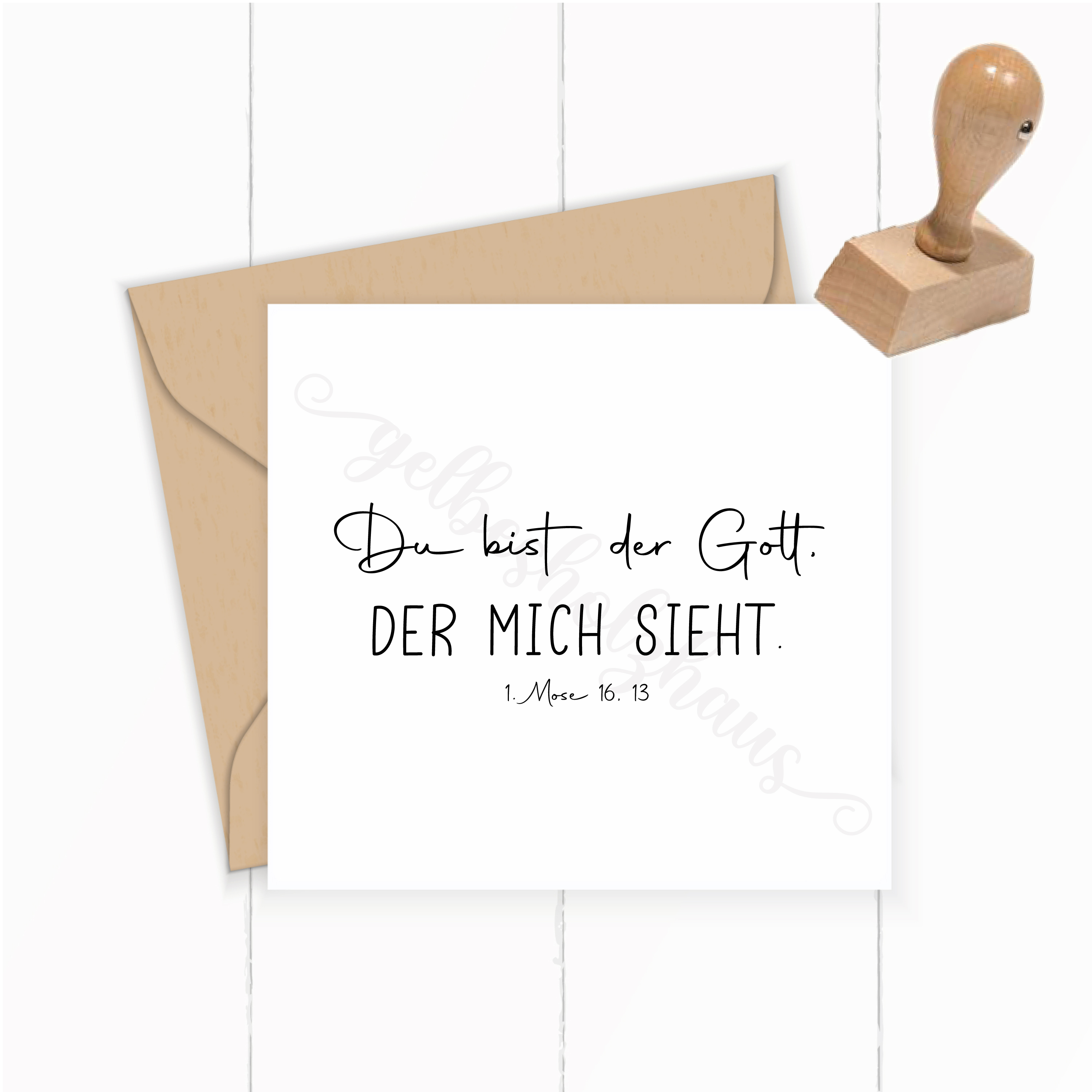STEMPEL JahresLosung 2023 "Du bist der Gott, der mich sieht 1. Mose 16,13"