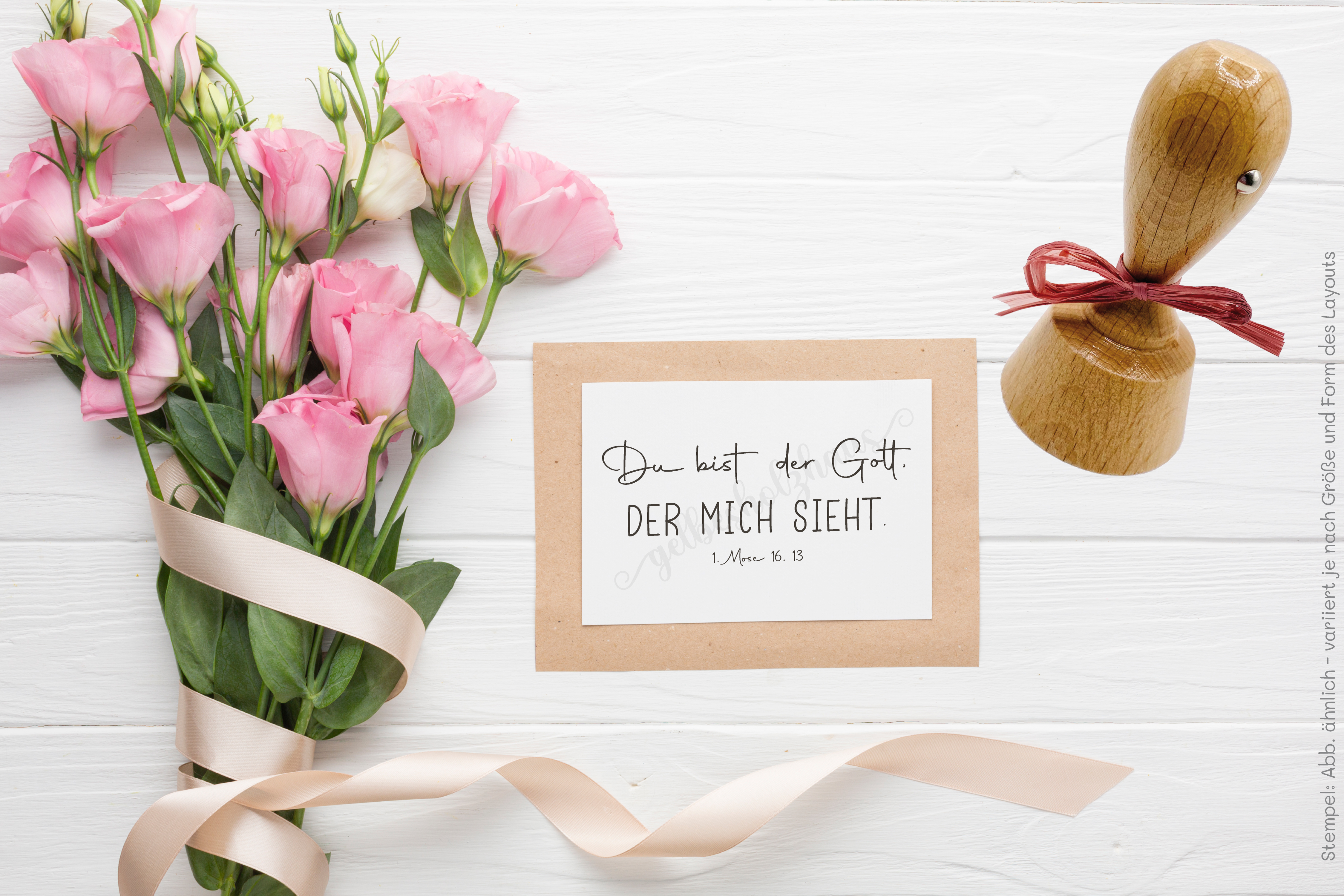 STEMPEL JahresLosung 2023 "Du bist der Gott, der mich sieht 1. Mose 16,13"