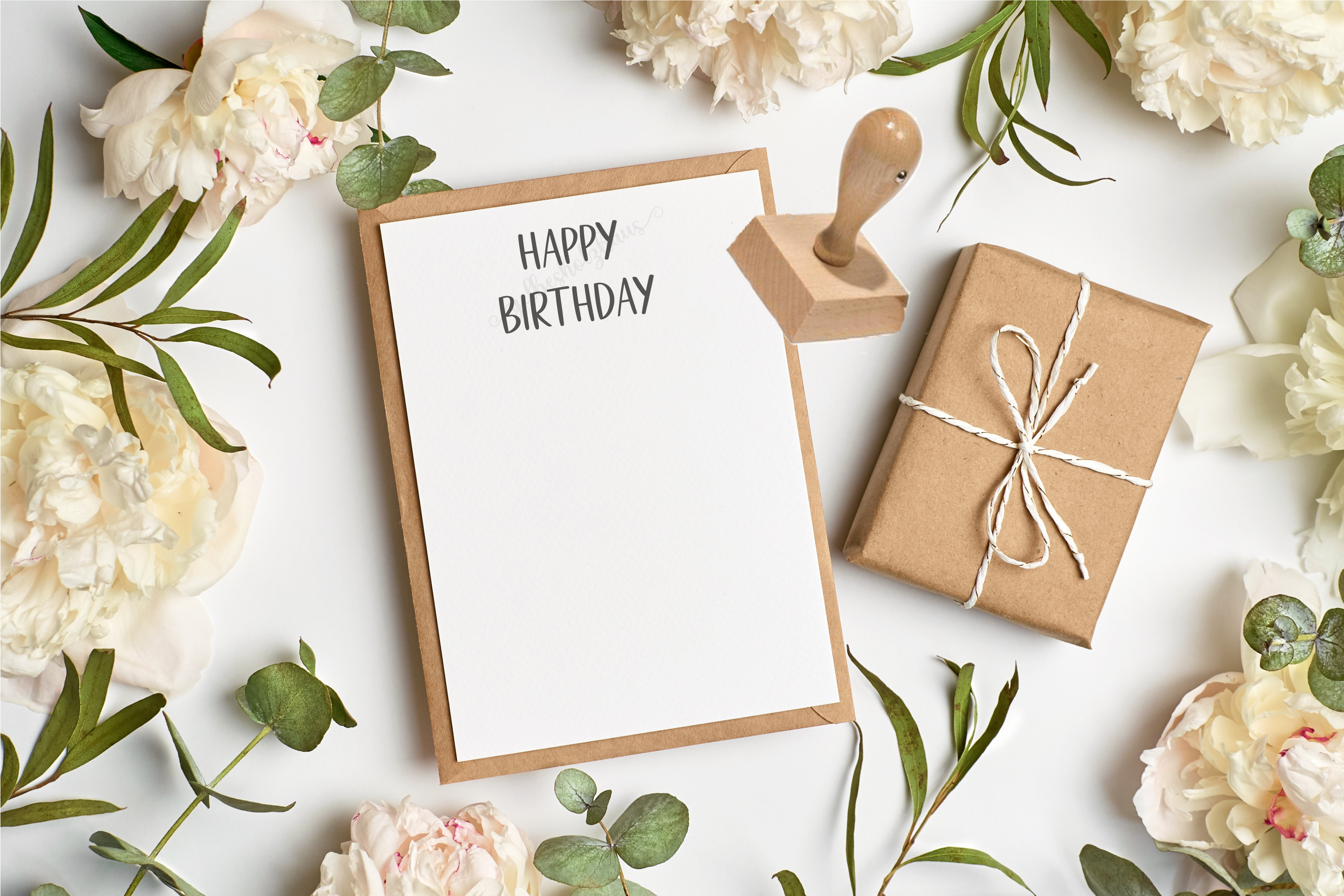 Geburtstags STEMPEL "Happy Birthday"