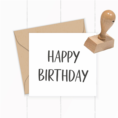 Geburtstags STEMPEL "Happy Birthday" - ST0026