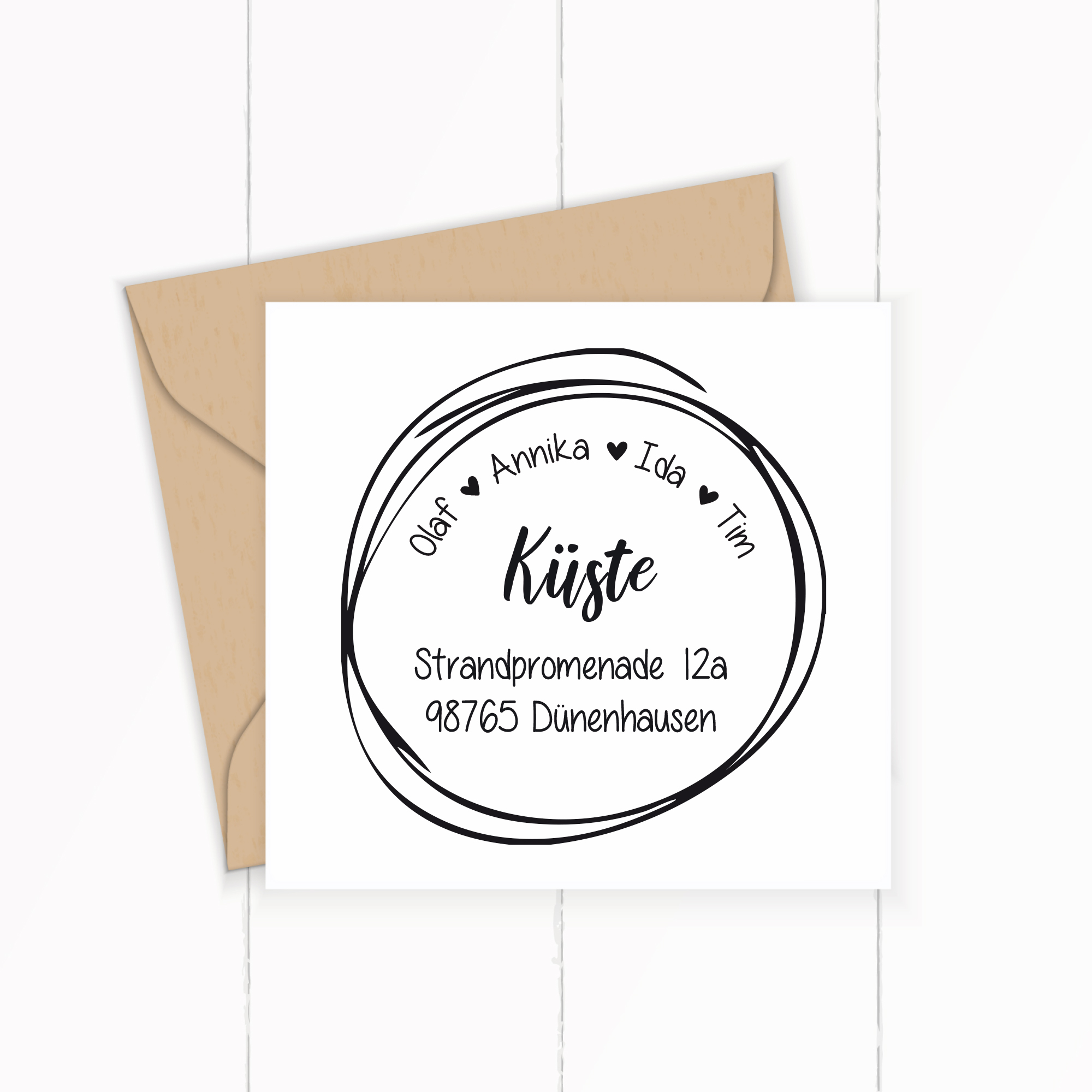 Personalisierter Adresstempel "Milli" | 4–10 cm 