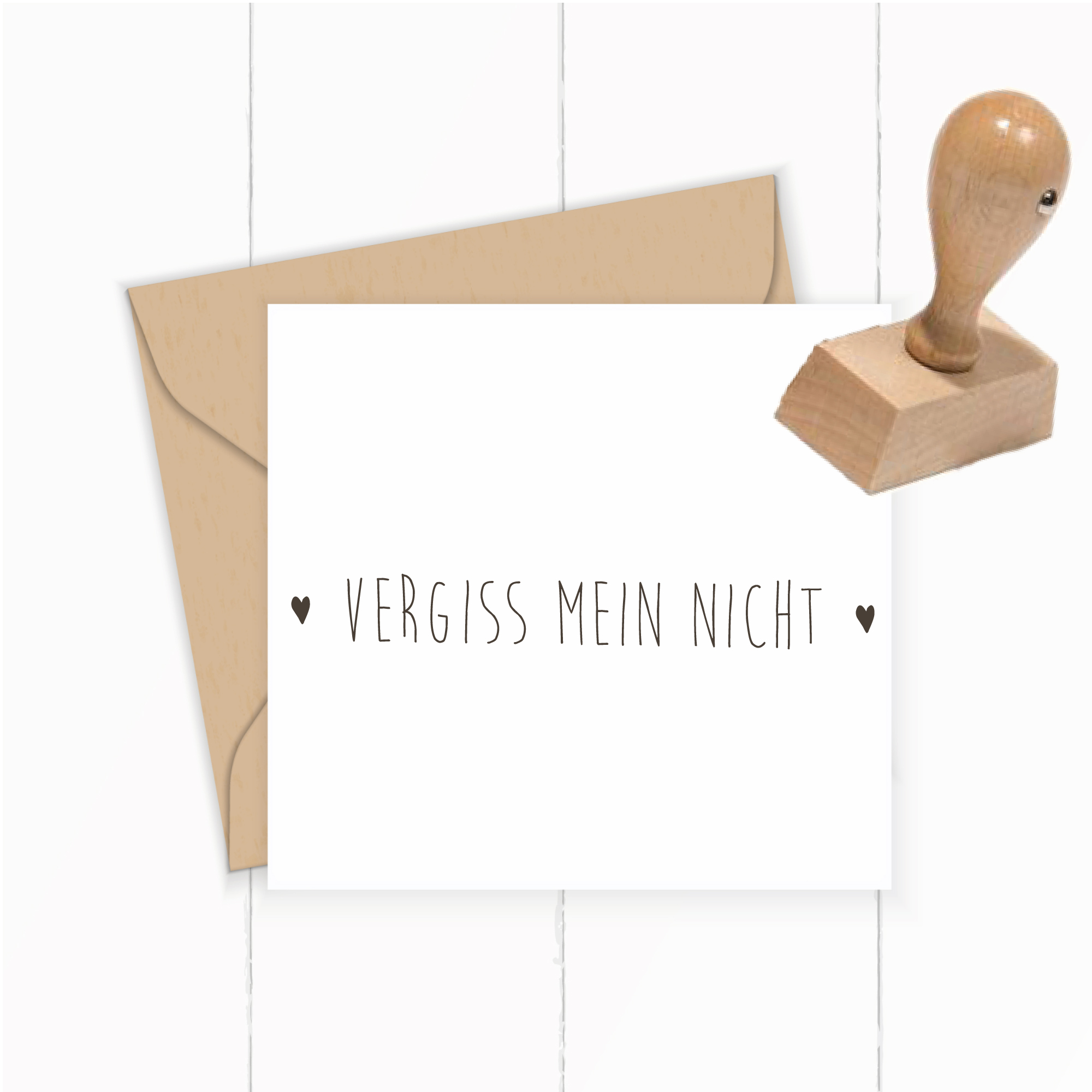 STEMPEL "Vergiss mein nicht"