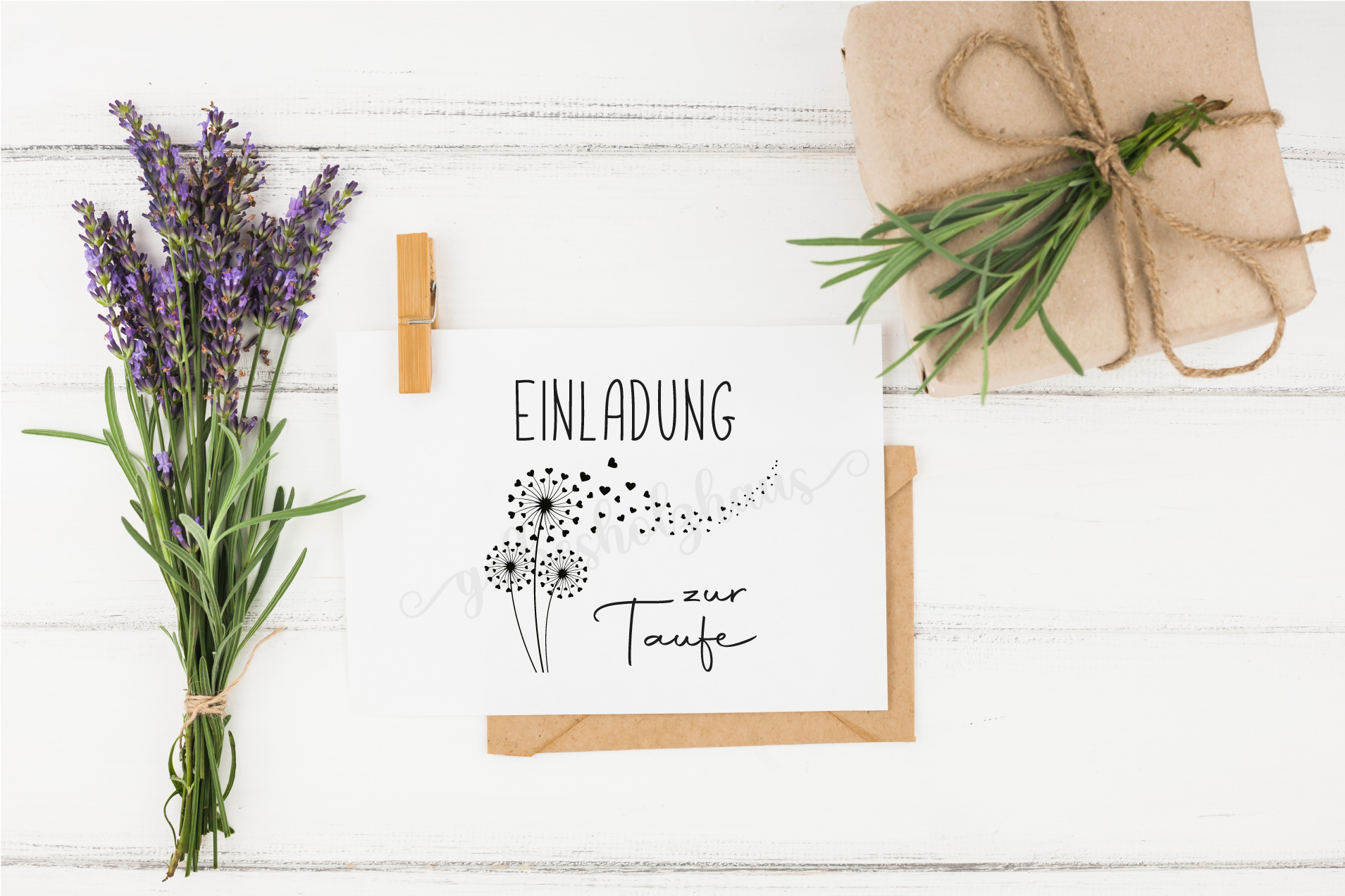 STEMPEL "EINLADUNG zu meiner Taufe"