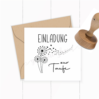 STEMPEL "EINLADUNG zu meiner Taufe" - ST0036