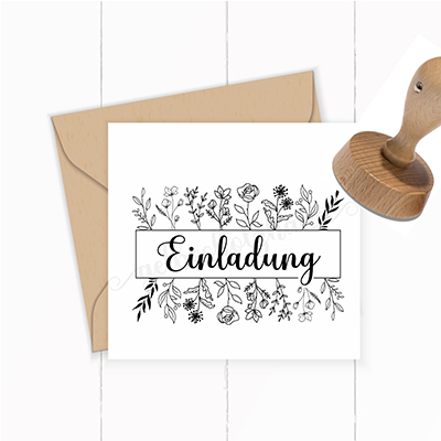 STEMPEL "EINLADUNG" - ST0037
