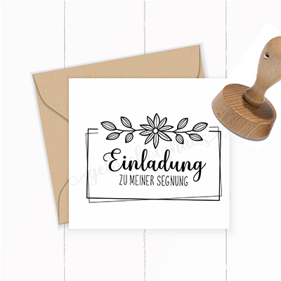 STEMPEL "EINLADUNG zu meiner Segnung" - ST0038
